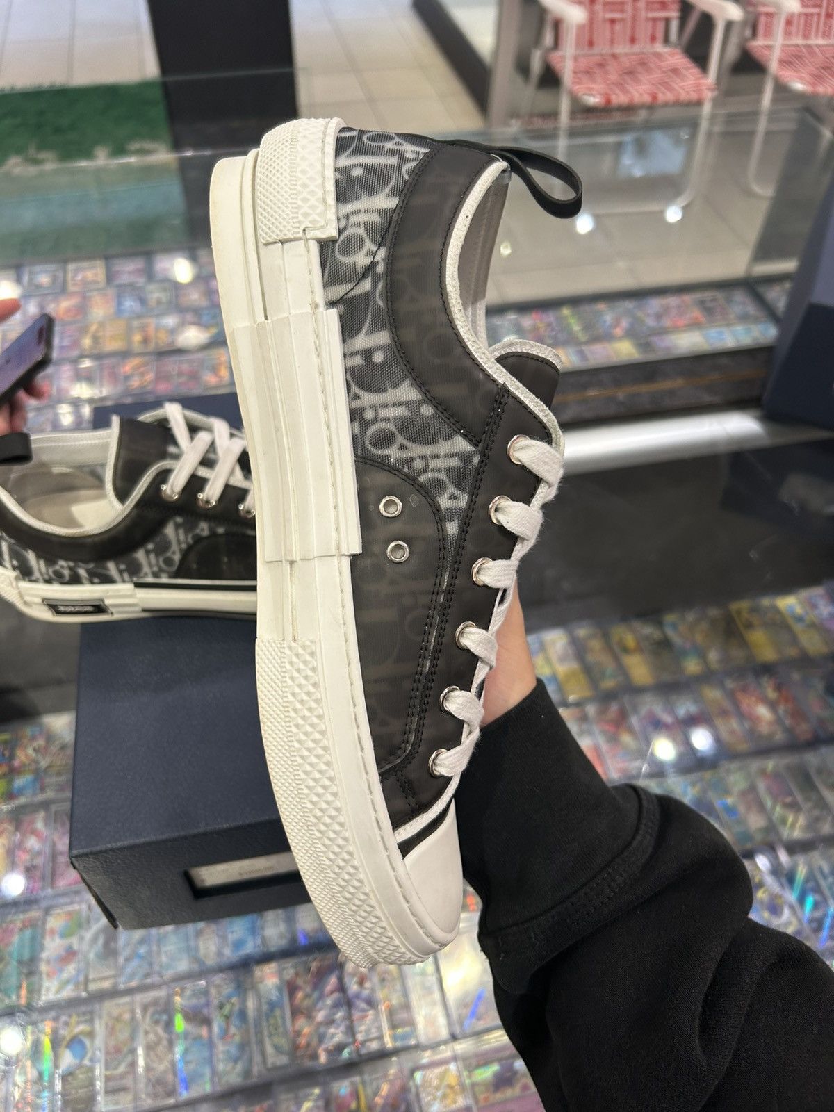 Dior Dior b23 low black white oblique Size US 10 / EU 43 - 6 Thumbnail
