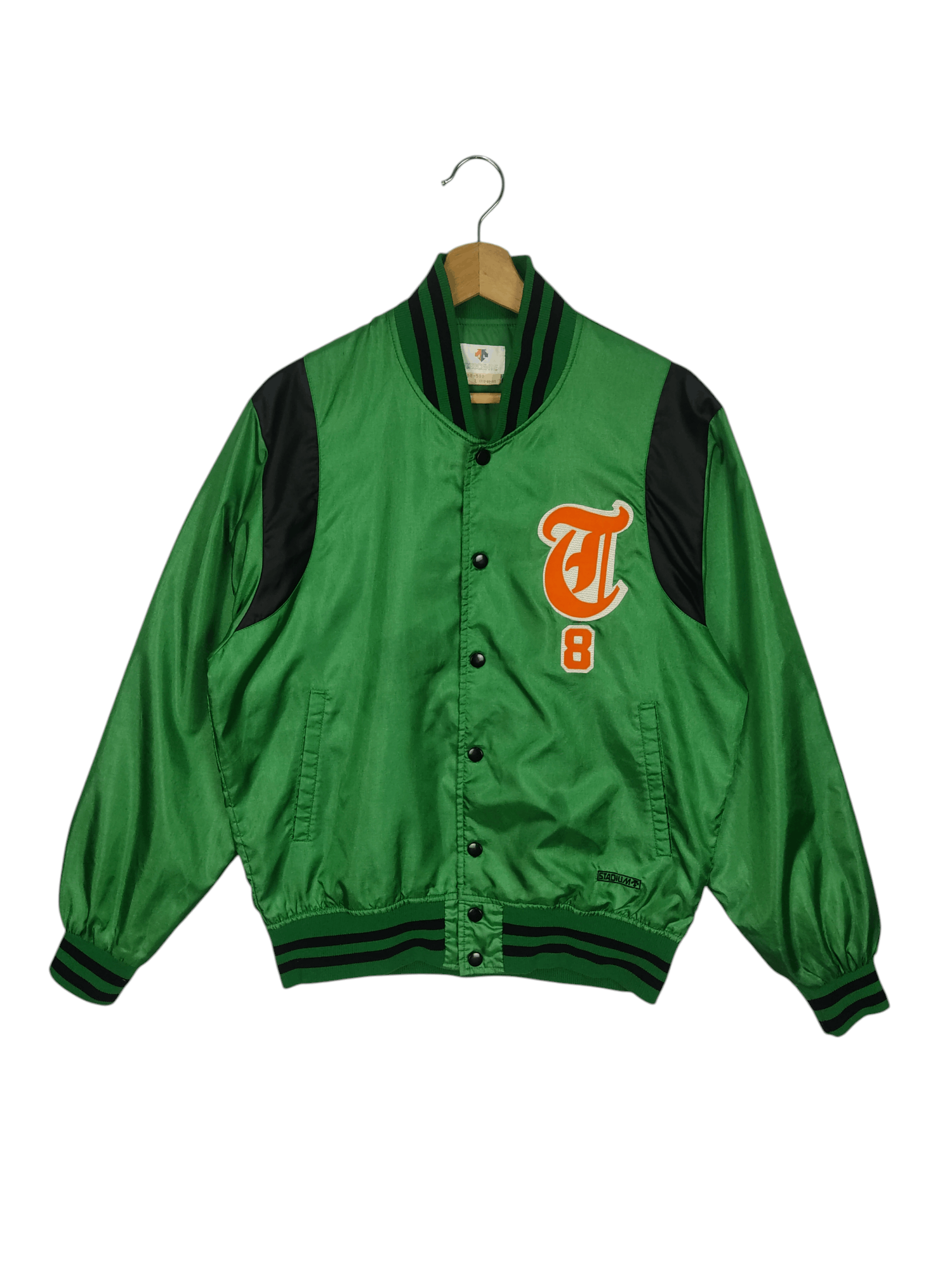 Descente × Japanese Brand × Vintage Vintage 80's Descente Nylon Varsity Jacket Size US L / EU 52-54 / 3 - 1 Thumbnail