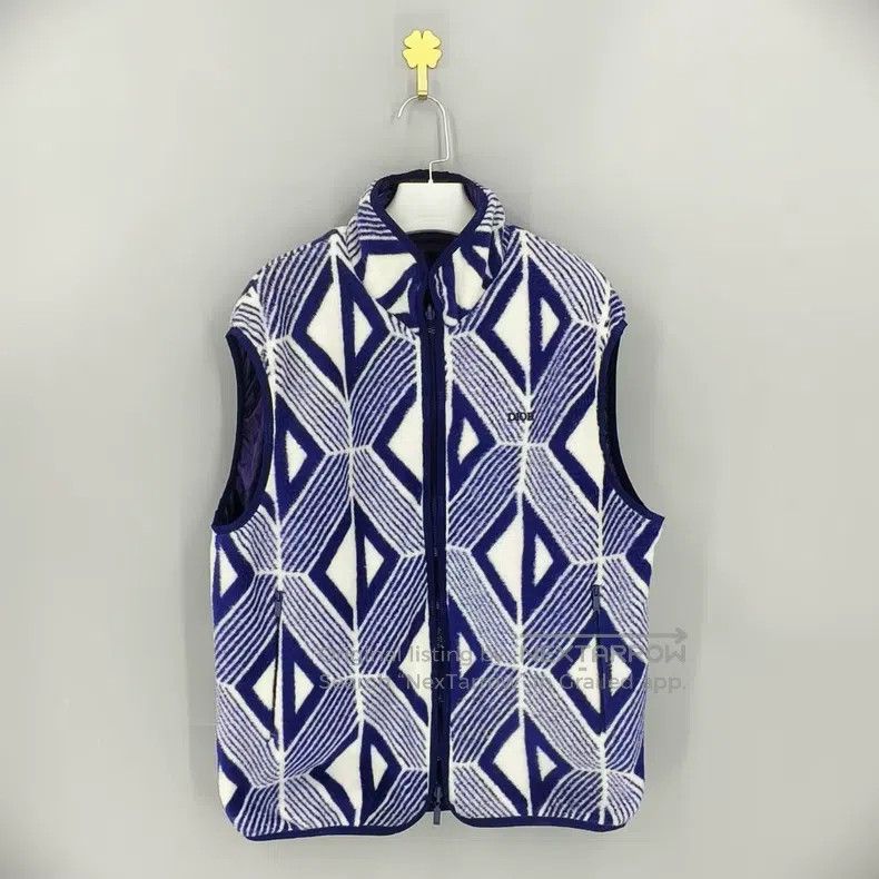 Dior Dior Geometric pattern printed double-sided zipper vest Size US M / EU 48-50 / 2 - 1 Thumbnail