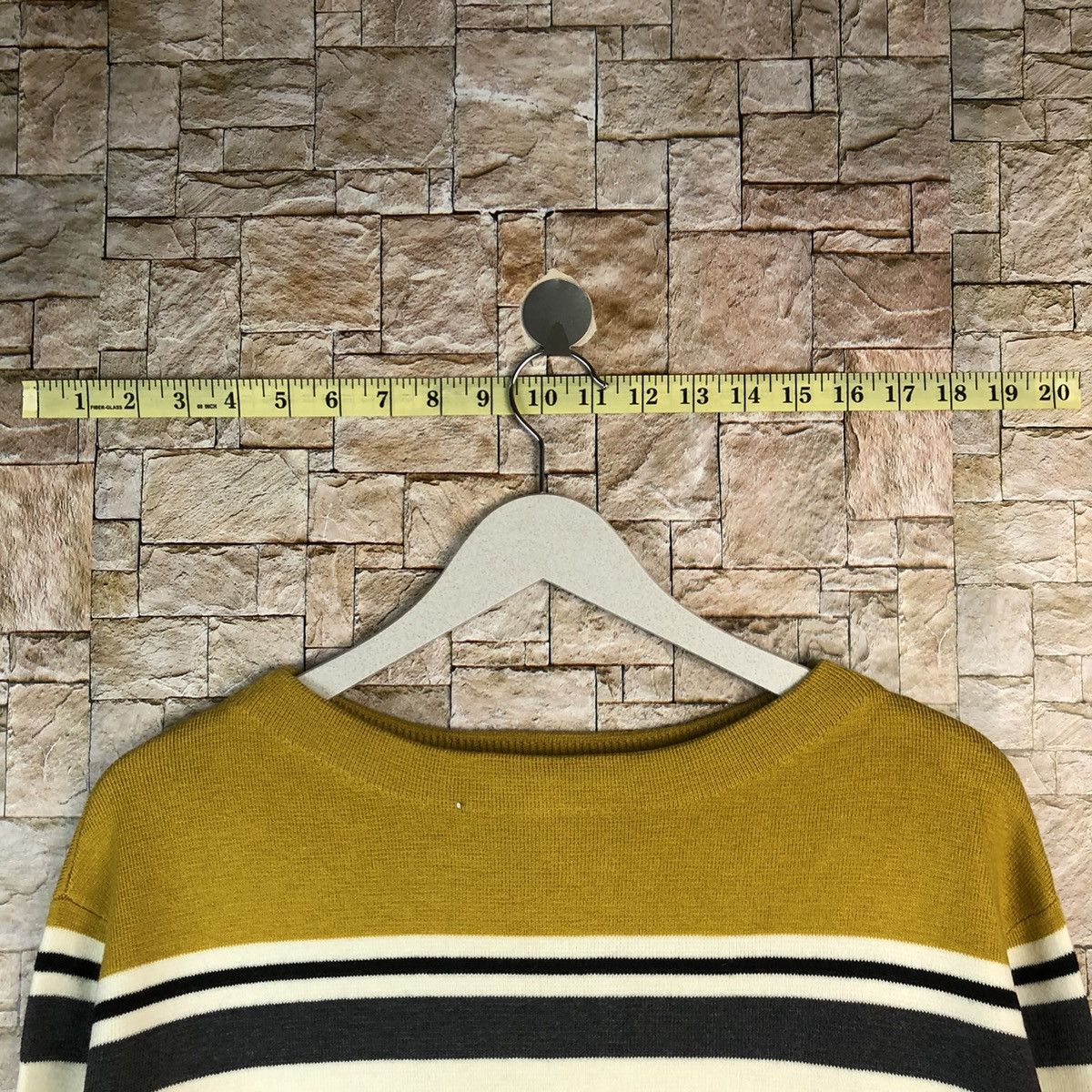 Global Work × Solid & Striped Global Work Brown Stripe Knitwear #A1191 Size M / US 6-8 / IT 42-44 - 4 Thumbnail