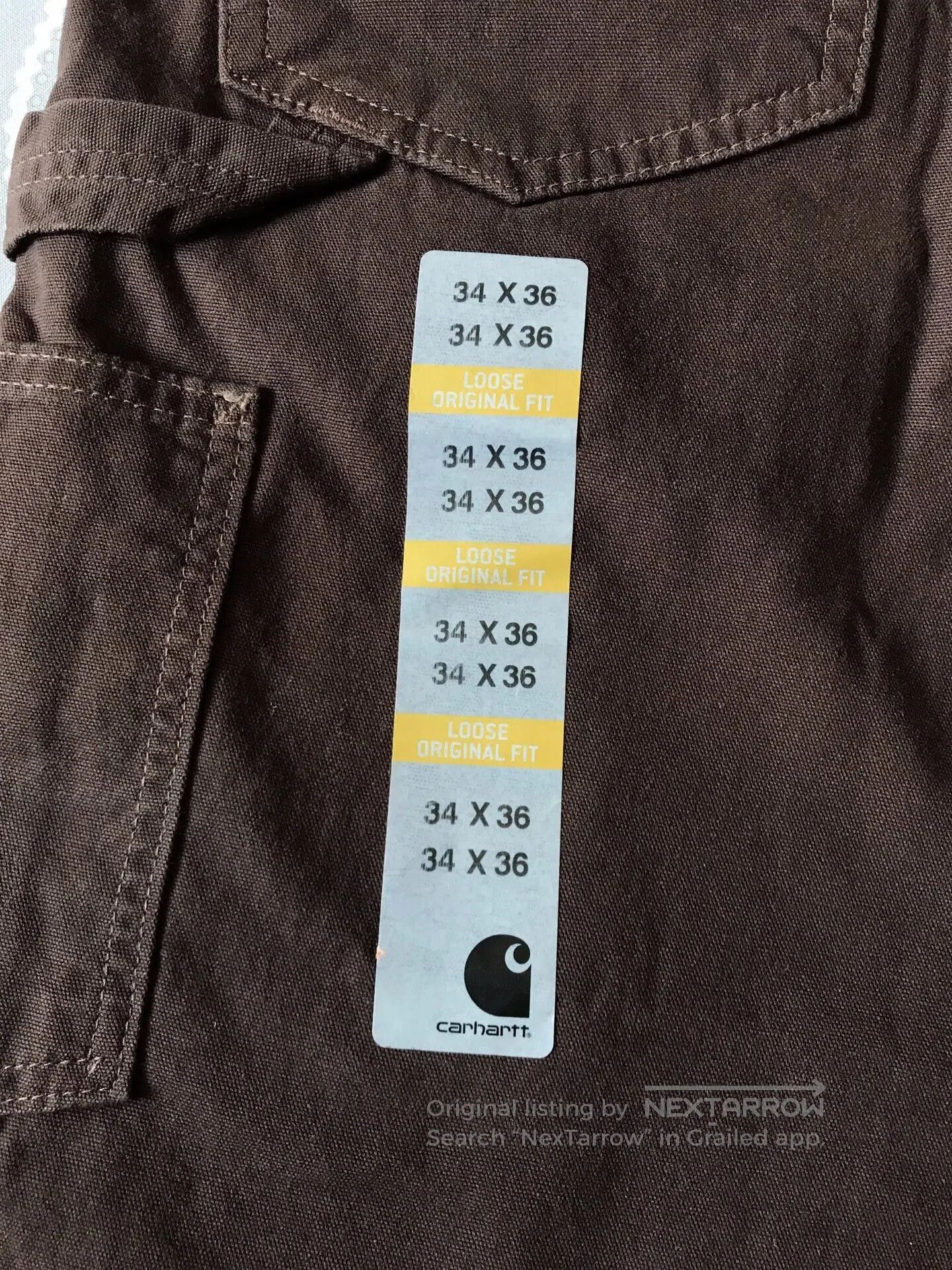 Carhartt Carhartt B159 DKB Canvas Work Pants. Size US 34 / EU 50 - 7 Thumbnail