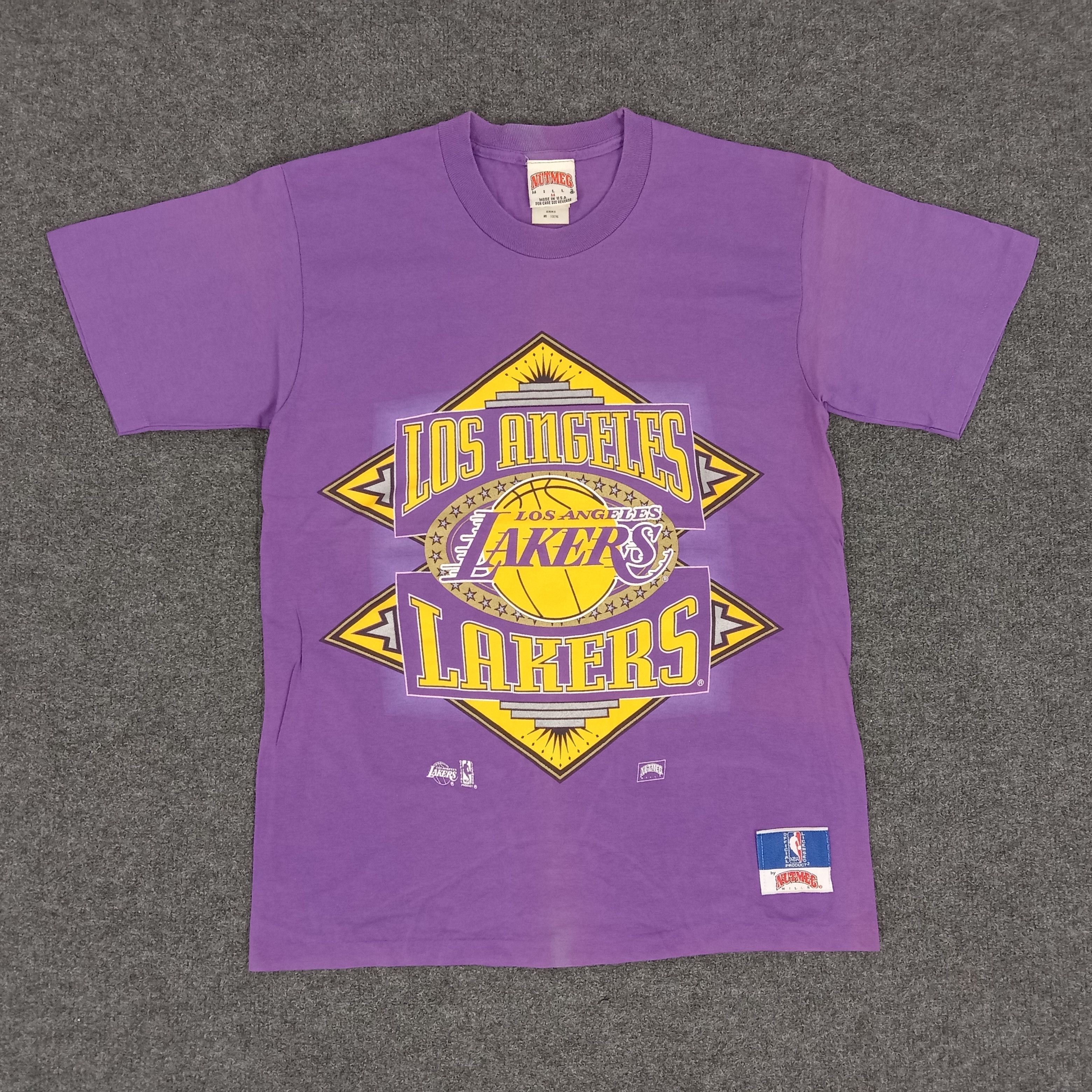 NBA × Vintage Los Angeles Lakers NBA American Basketball Tshirt Size US S / EU 44-46 / 1 - 1 Thumbnail