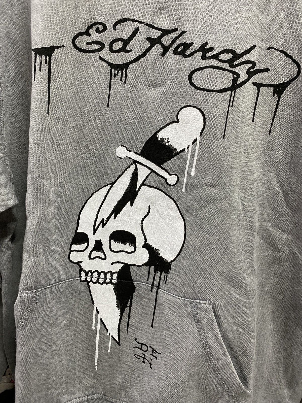 Ed Hardy Ed Hardy Art is Life Grey Hoodie Brand New Large Size L / US 10 / IT 46 - 10 Thumbnail