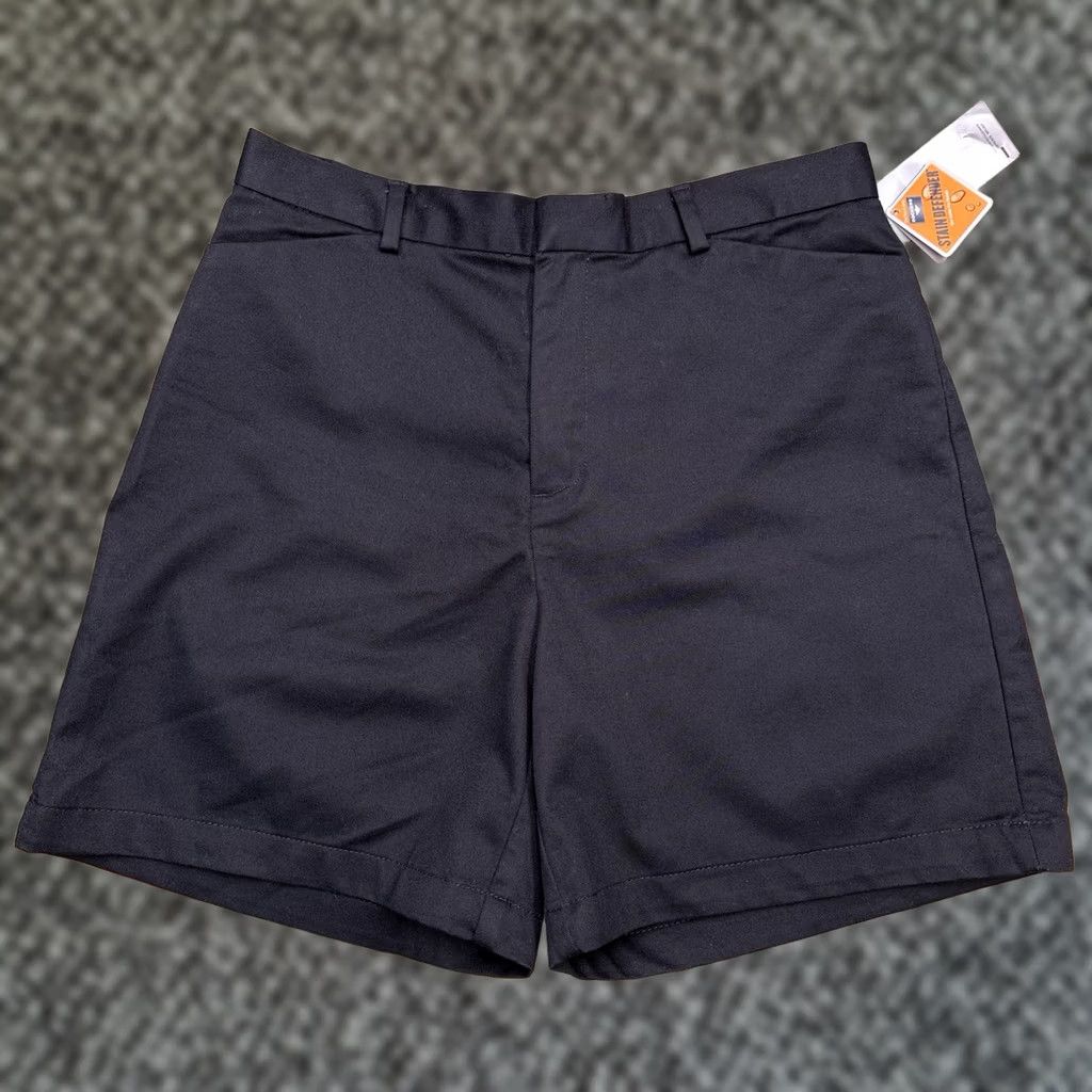 Dockers VINTAGE Dockers Womens 8 Black Go Khaki Shorts High Rise Stretch Chino Casual 6in Inseam Regular Size 30" / US 8 / IT 44 - 1 Thumbnail