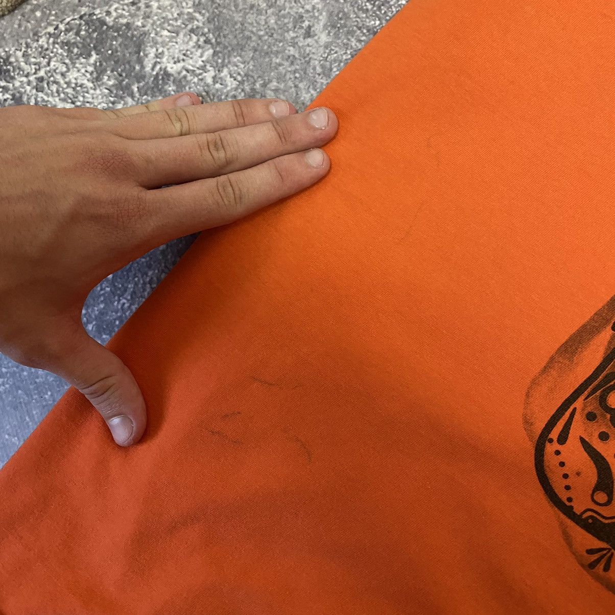 Diesel Vintage Diesel Big Graphic logo orange luxury tee Size US M / EU 48-50 / 2 - 5 Thumbnail