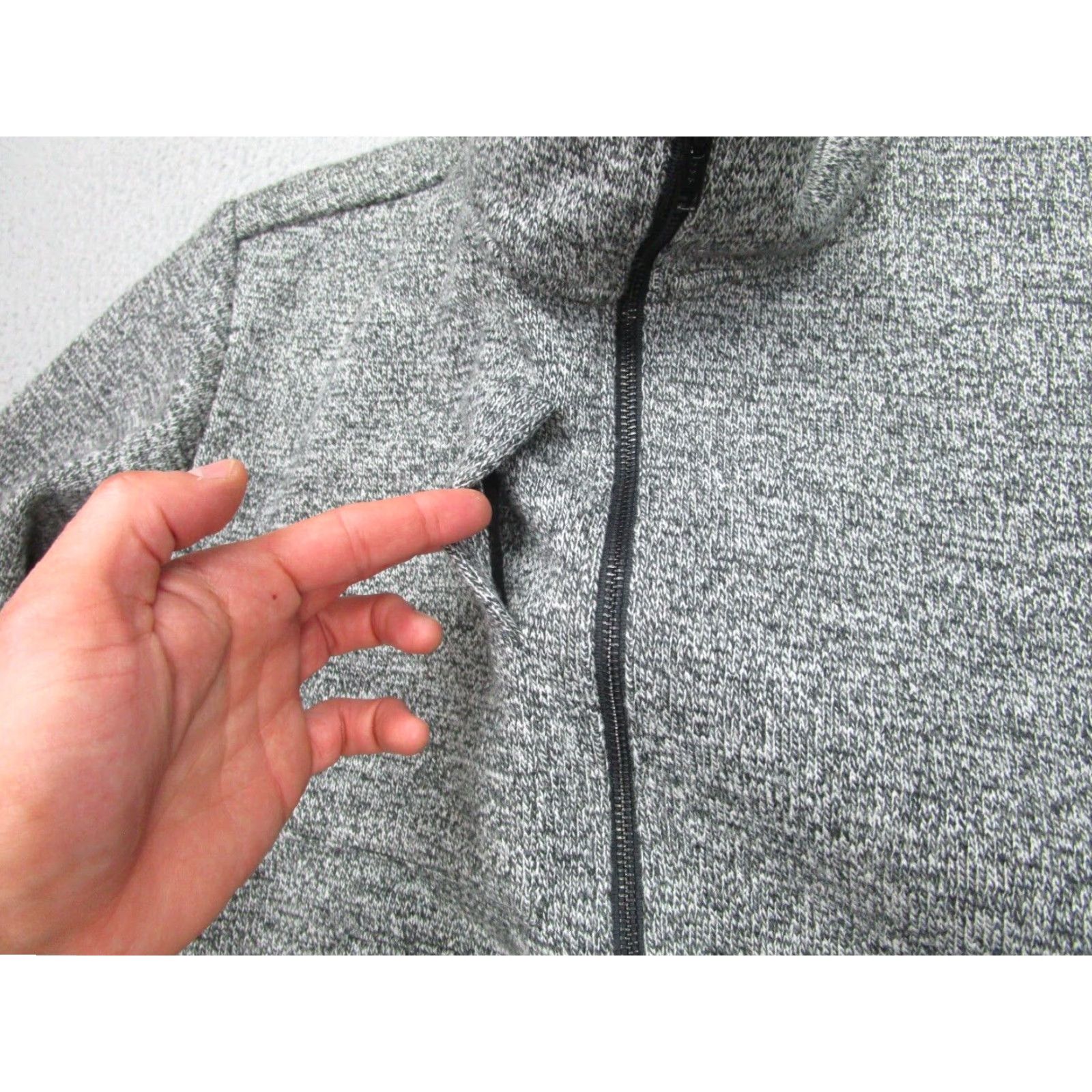 Vintage VINTAGE Whiskey Grade Co Fleece Tweed Jacket Mens Large Gray USA Made Motorcycle Size US L / EU 52-54 / 3 - 5 Thumbnail
