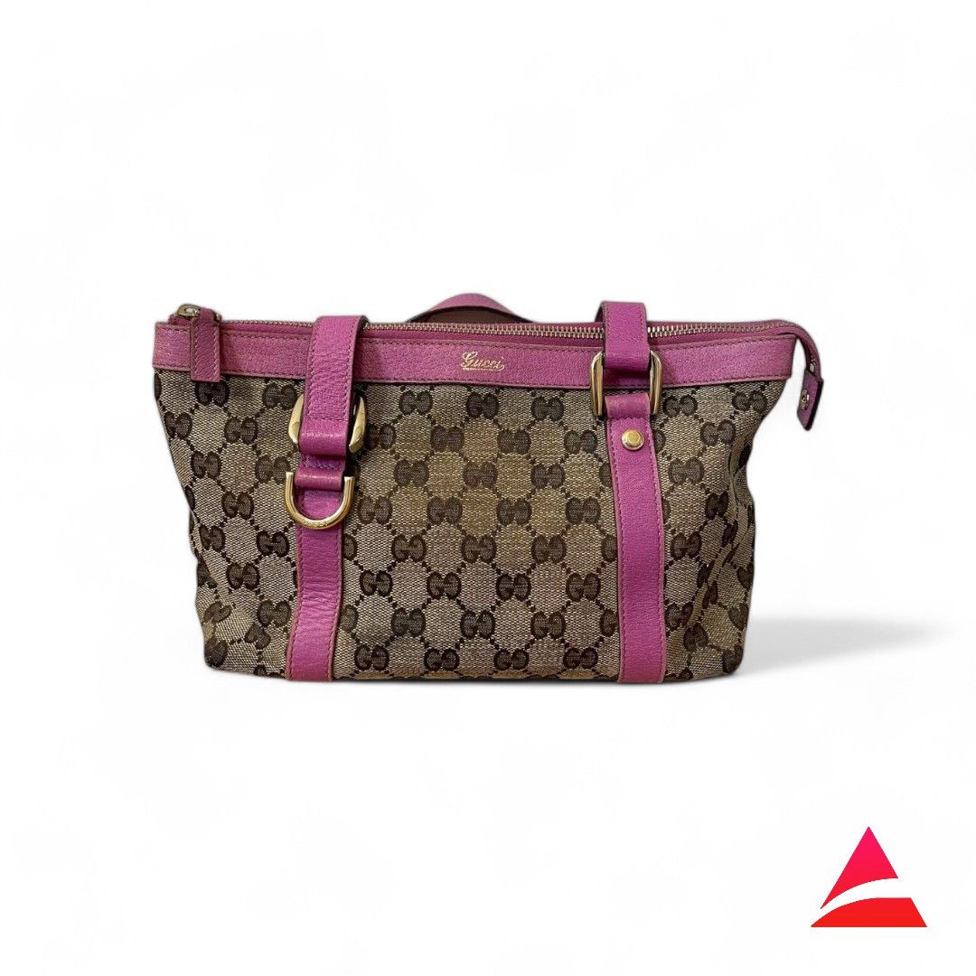 Gucci Gucci - Charm Handbag Mini Monogram Pink Size ONE SIZE - 1 Thumbnail