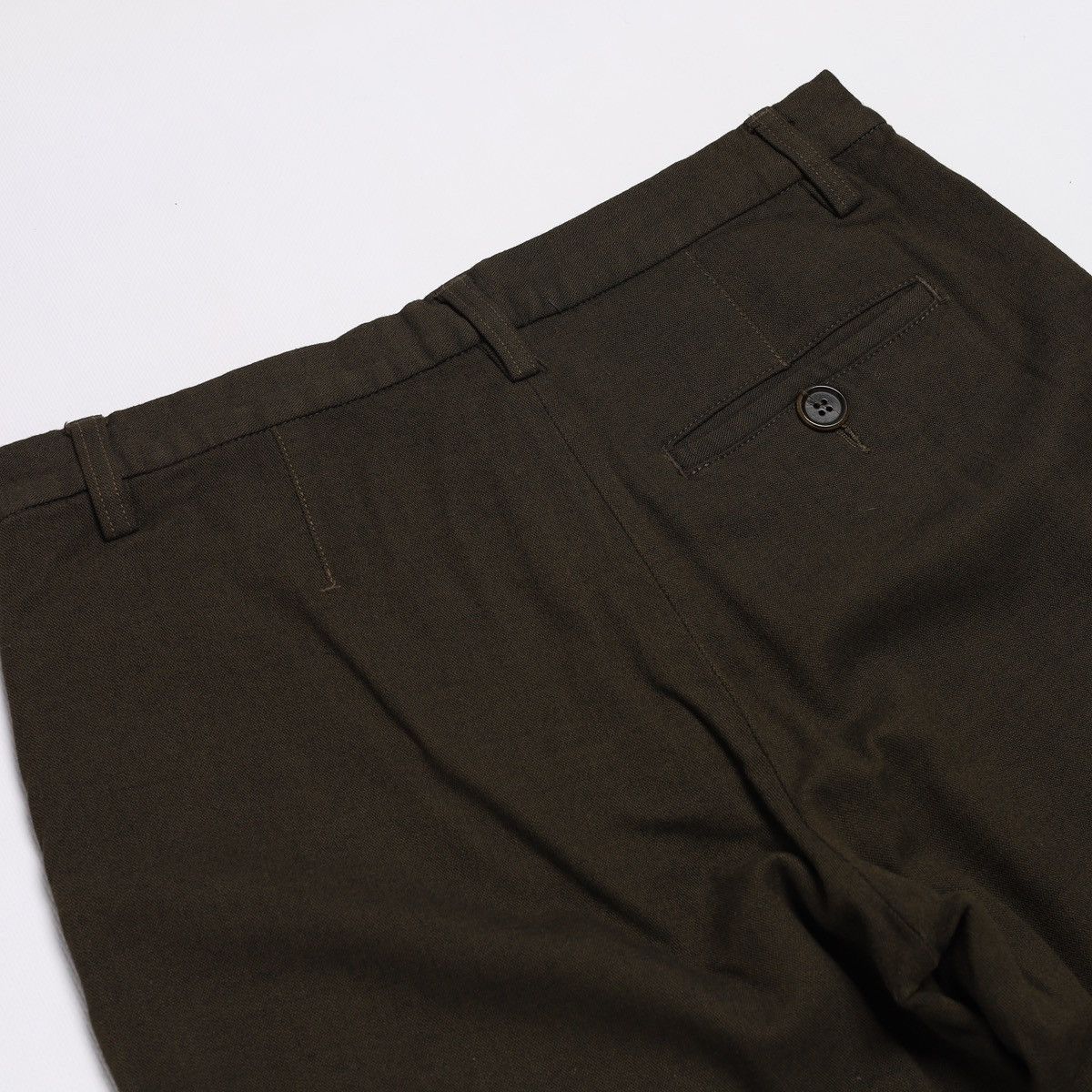 Dirk Bikkembergs Bikkembergs Vintage Viscose Pants Khaki Olive Green Trousers Size US 30 / EU 46 - 11 Thumbnail