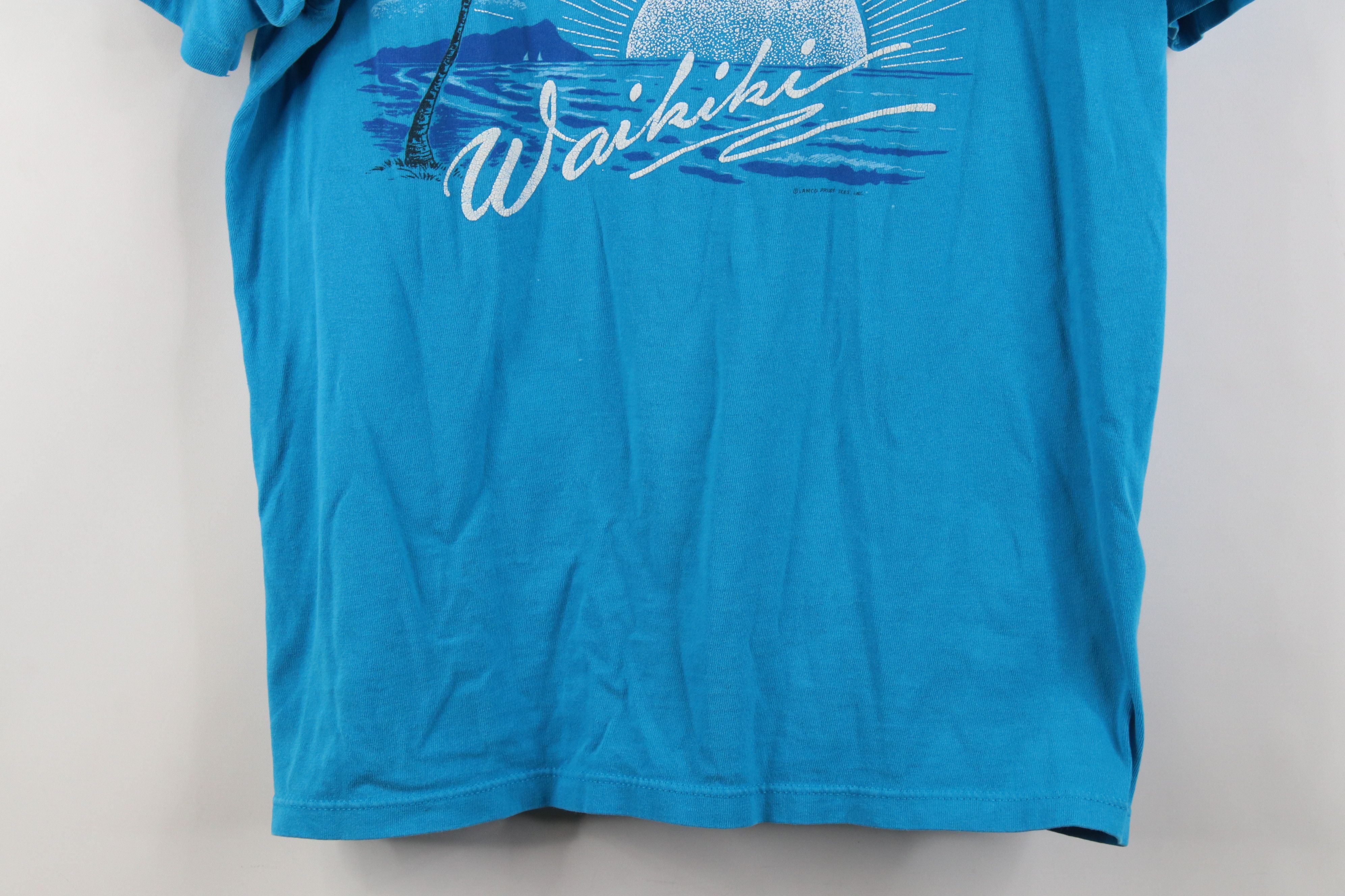 Vintage Vintage 70s 80s Streetwear Hawaii Beach Sunset T-Shirt USA Size US L / EU 52-54 / 3 - 3 Thumbnail