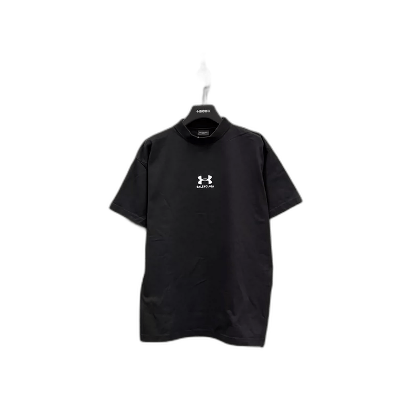 Balenciaga Balenciaga Black Short Sleeve Logo T-Shirt Size US S / EU 44-46 / 1 - 1 Thumbnail