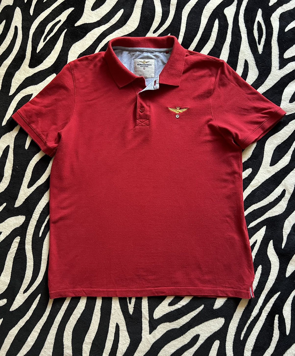 Aeronautica Militare Aeronautica Militare polo shirt burgundy mens Size US L / EU 52-54 / 3 - 1 Thumbnail