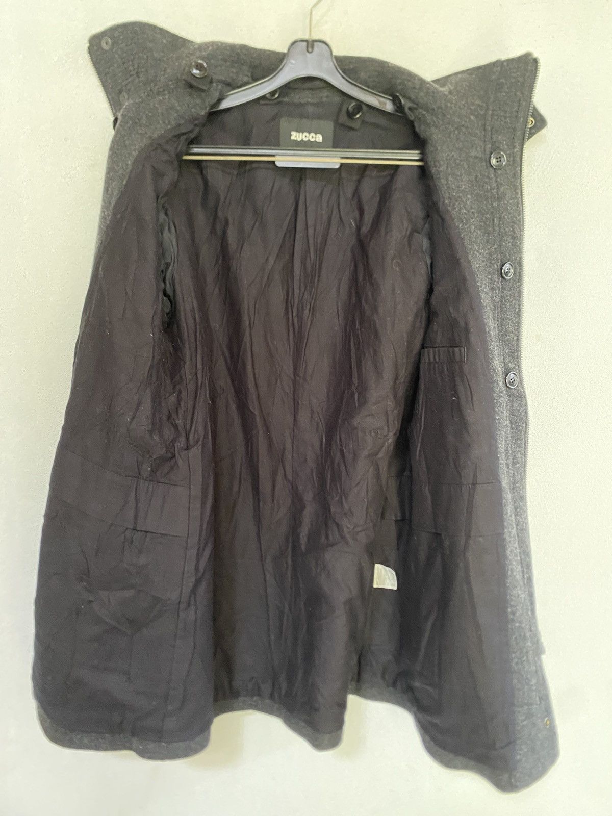 Designer × Issey Miyake × Zucca Zucca Wool Jacket Zipper By Isseymiyaki Size US M / EU 48-50 / 2 - 7 Thumbnail