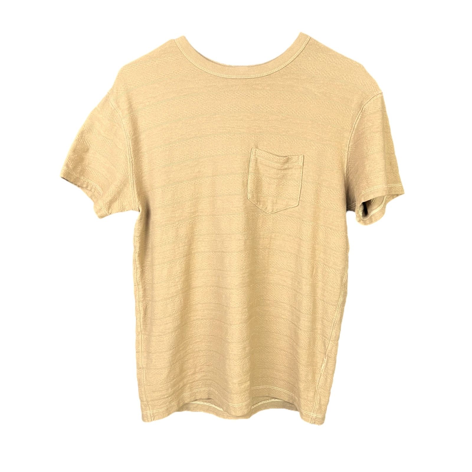 Buck Mason Men's Buck Mason Vintage Jacquard Pocket Tee XS $68 Retail Size US XS / EU 42 / 0 - 1 Thumbnail