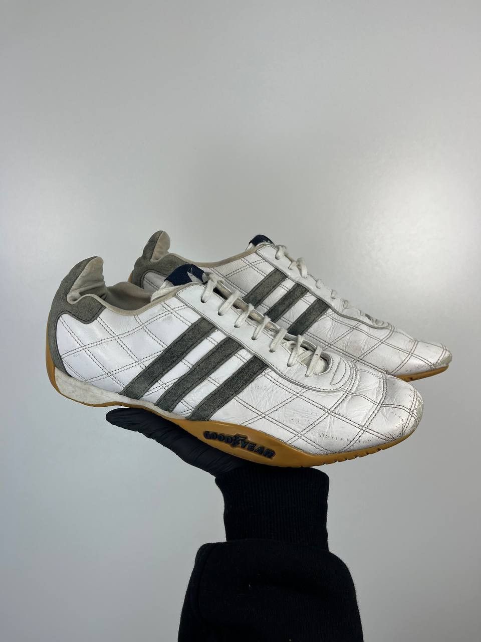 Adidas Adidas Tuscany Leather Shoes White Grey Mens Size 9 Size US 9 / EU 42 - 1 Thumbnail