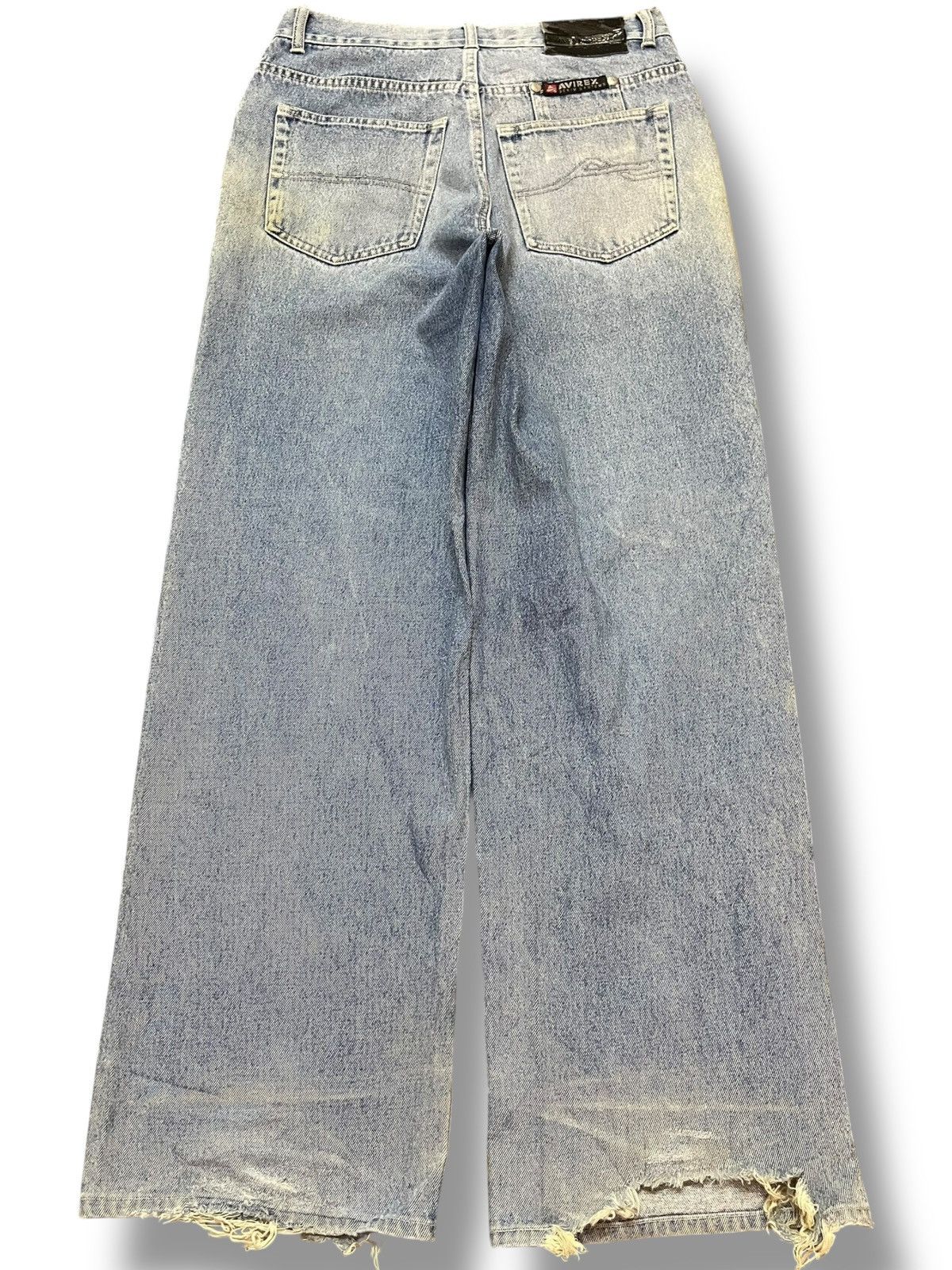 Avirex Vintage Avirex System Faded Wide Leg Denim Size US 30 / EU 46 - 6 Thumbnail
