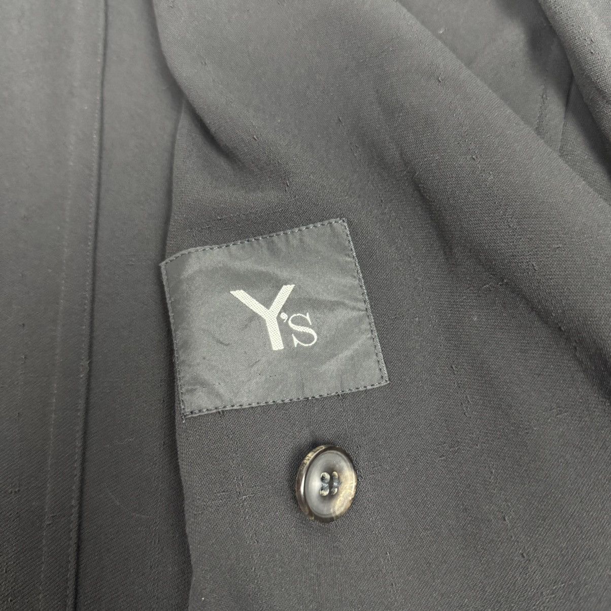 Y's × Yohji Yamamoto Y’s - Yohji Yamamoto - Wool Double Breasted Embossed Design Size US M / EU 48-50 / 2 - 8 Thumbnail