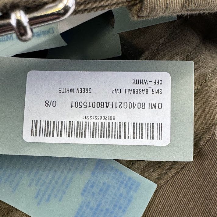 Off-White o1rshd1 Size: OS / SMR Baseball Cap in Green White Size ONE SIZE - 8 Thumbnail