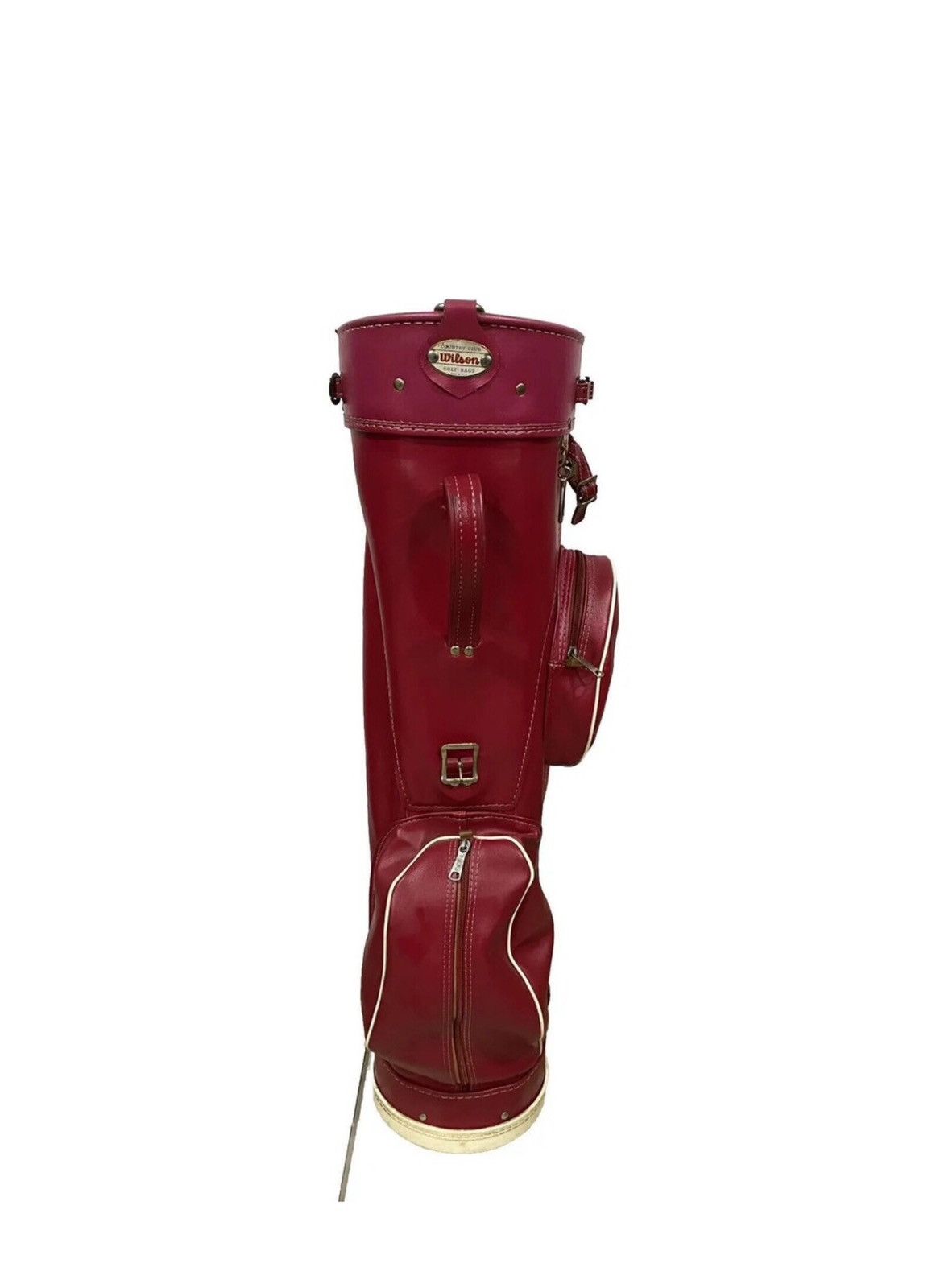 Wilson Wilson Country Club Red Golf Bag Made In USA RED LEATHER Size ONE SIZE - 6 Thumbnail