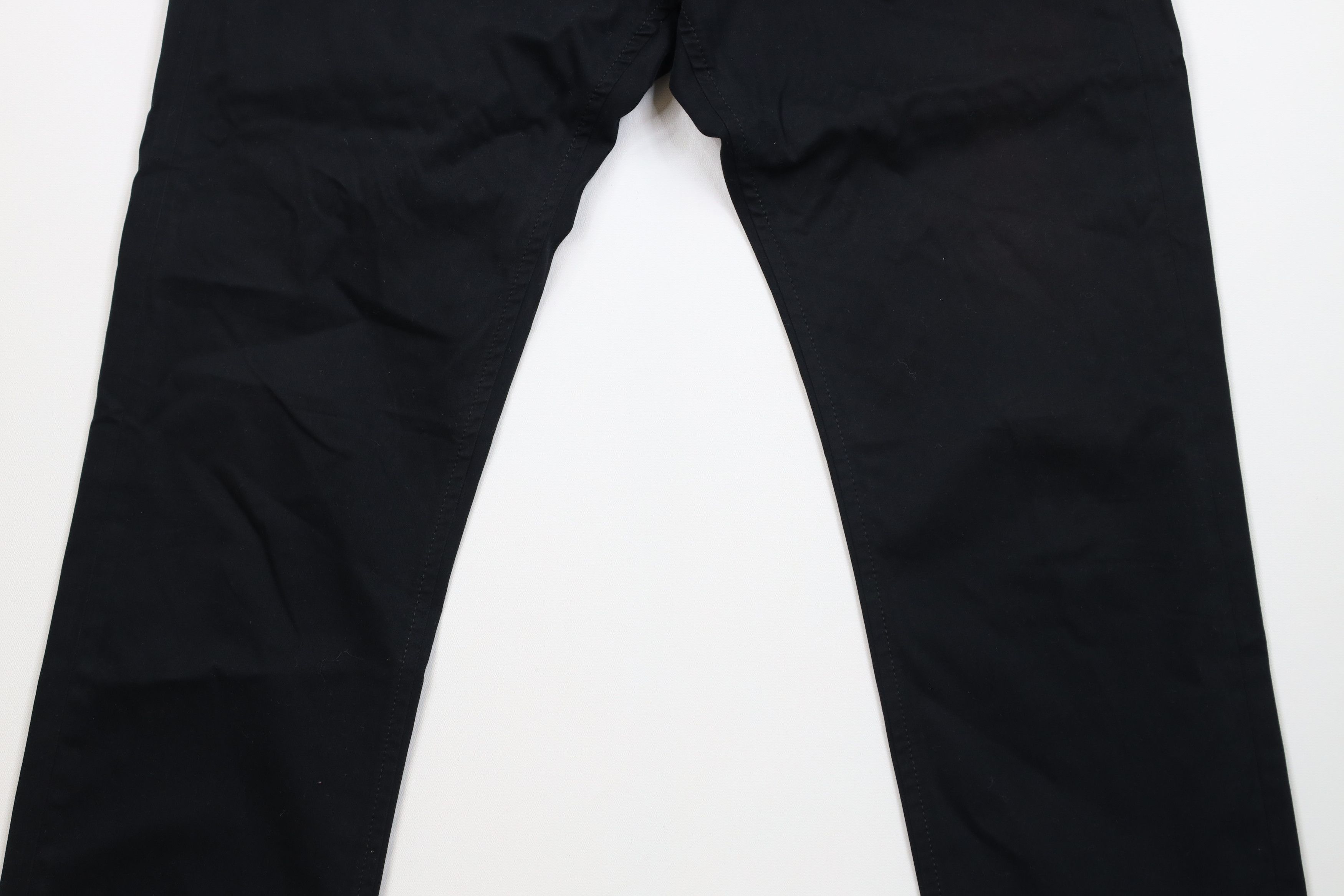 Moschino Moschino Flat Front Stretch Straight Leg Chino Pants Black Size US 32 / EU 48 - 3 Thumbnail