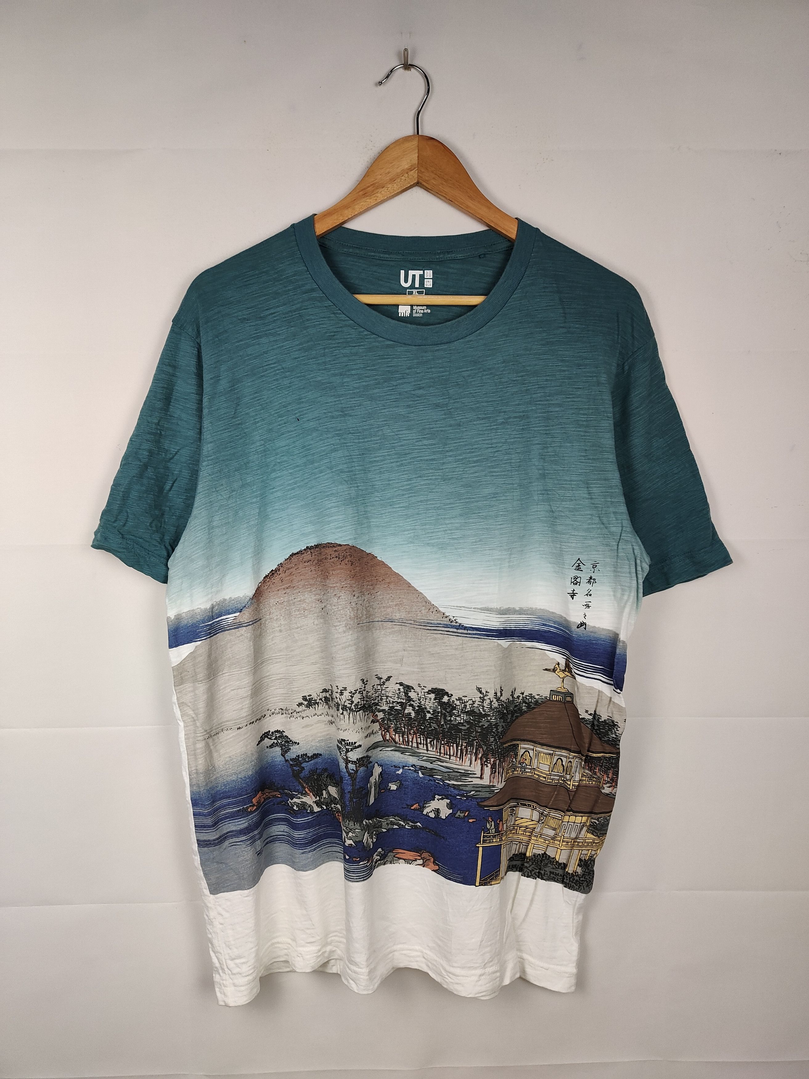 Japanese Brand Hokusai Blue Museum of Fine Art Boston Shirt Size US XL / EU 56 / 4 - 1 Thumbnail