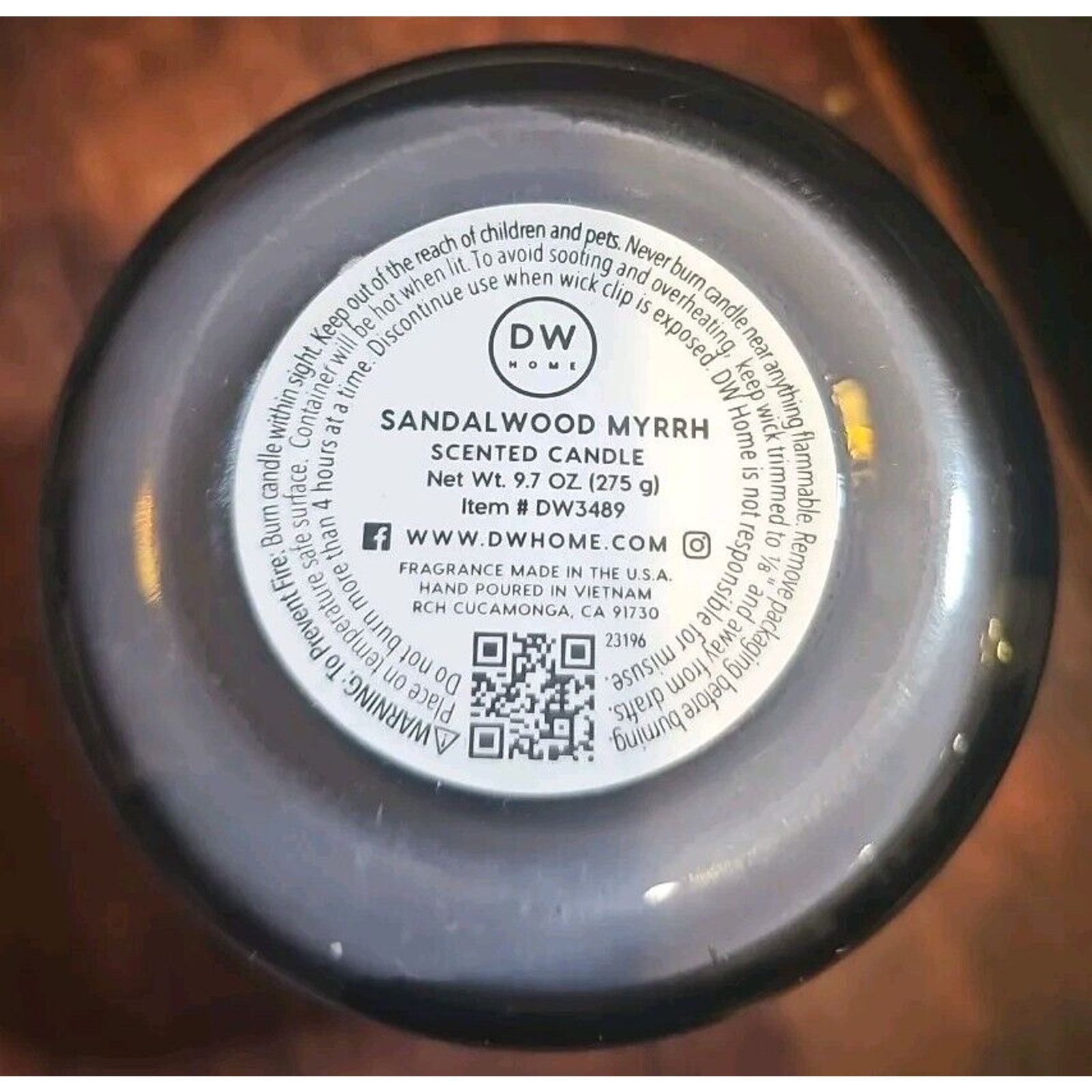 Other DW Home 9.7oz Candle 33 Hour Sandalwood Myrrh Scent Size ONE SIZE - 2 Thumbnail
