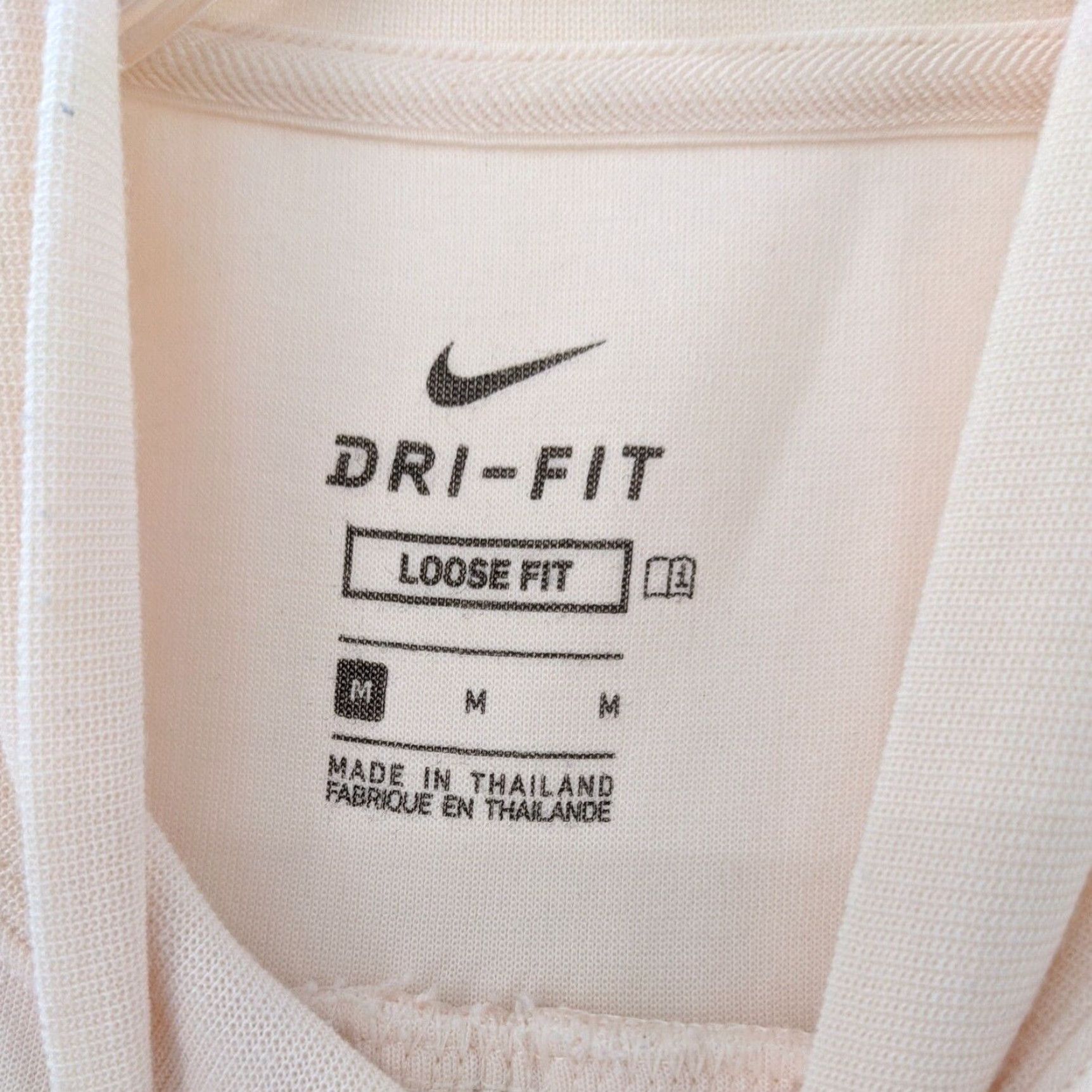 Nike Nike Dri-Fit Medium Back Zip Women Loose Pullover UPF 40 Peach Size M / US 6-8 / IT 42-44 - 6 Thumbnail