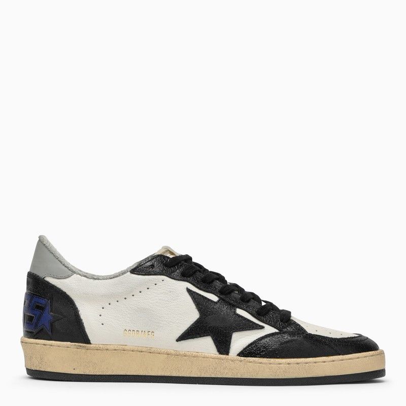 image of Golden Goose Low Ballstar White/black/grey Sneaker, Men's (Size 8)