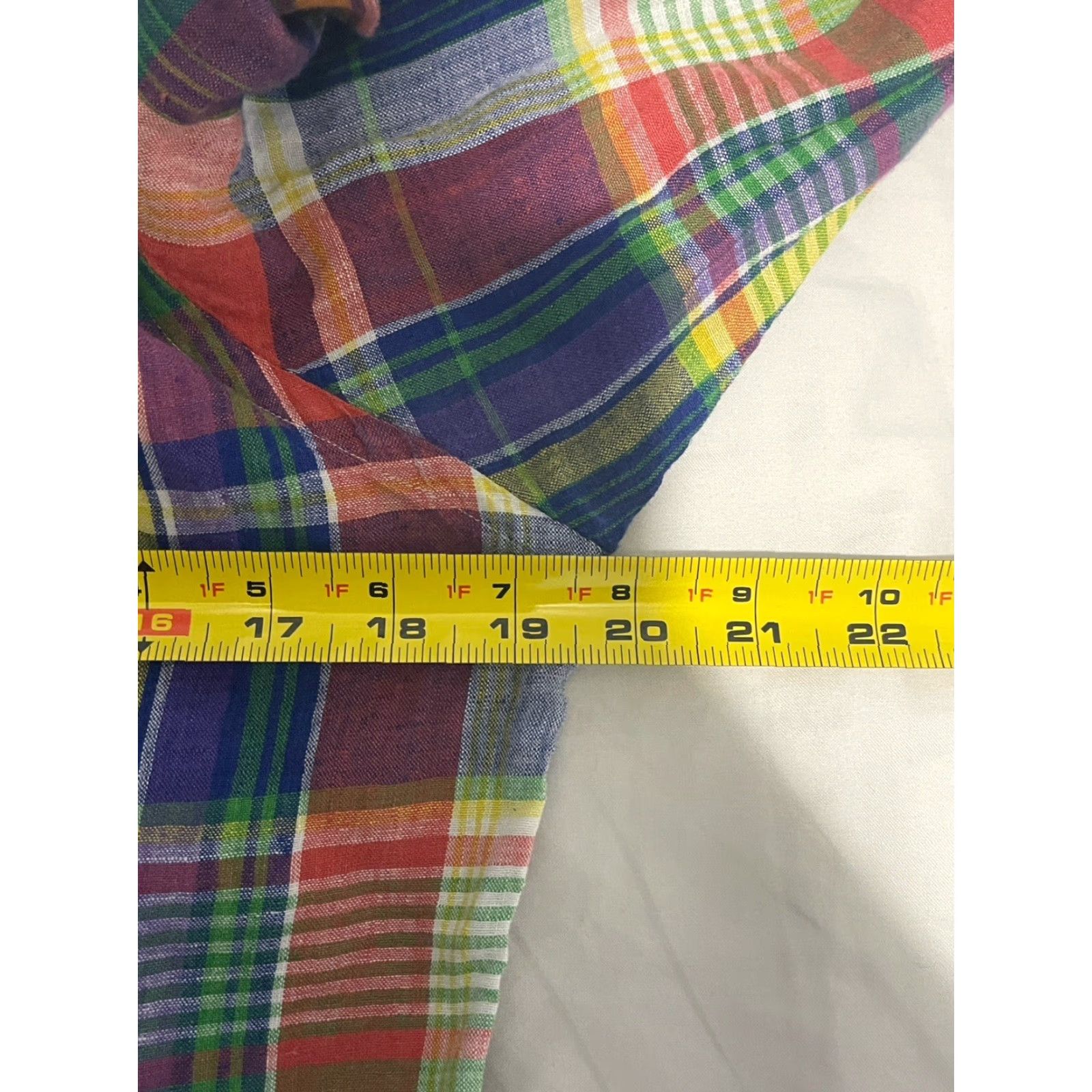 Polo Ralph Lauren POLO RALPH LAUREN Shirt Men Small 100% Linen Plaid Button-Down Long Sleeve Multicolor Size S Size US S / EU 44-46 / 1 - 3 Thumbnail