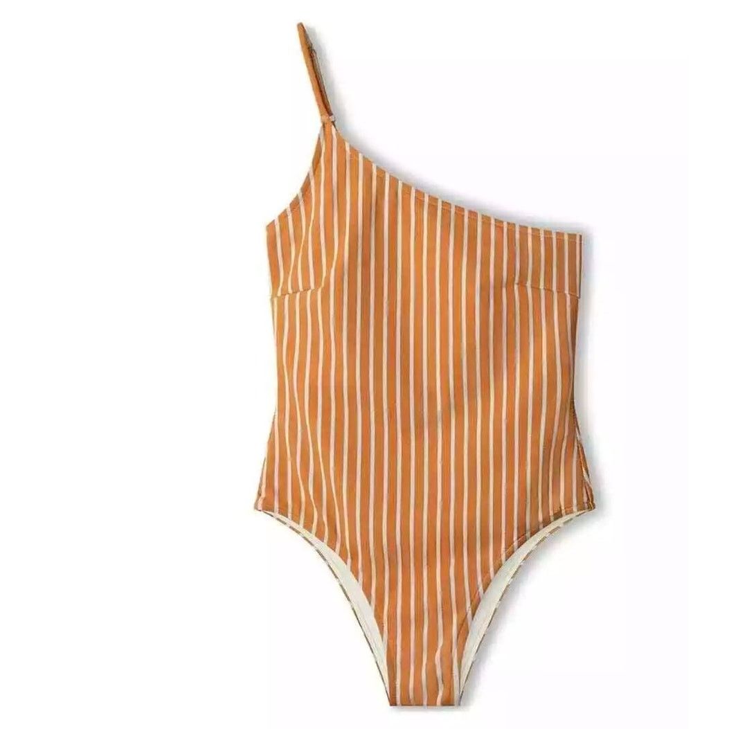 Free People New Zulu & Zephyr Tangerine Stripe One-Piece $180 US 10 Size L / US 10 / IT 46 - 3 Thumbnail