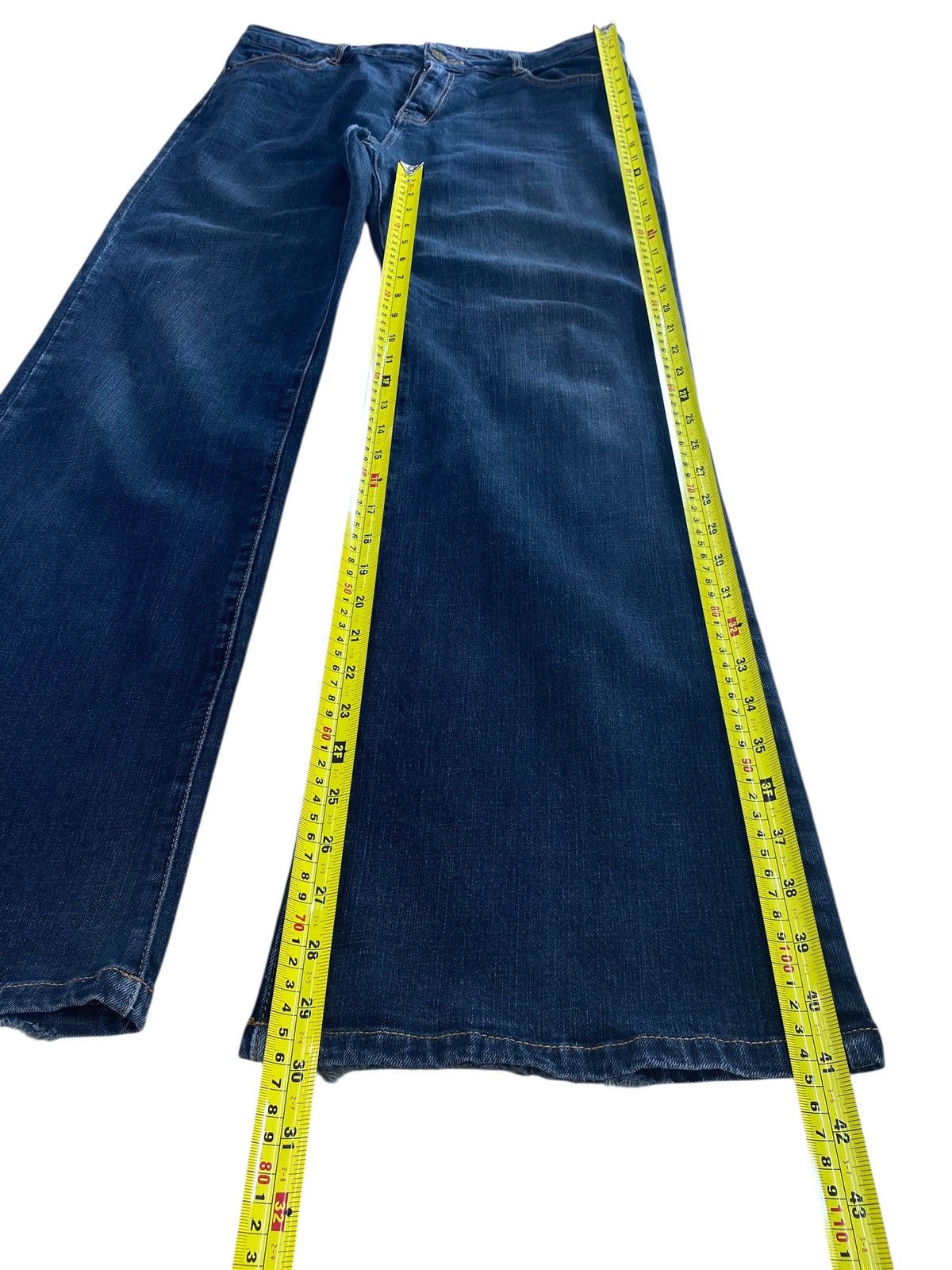 Japanese Brand Japanese Brand Dark Blue Wash Style Flare Jean Size US 32 / EU 48 - 5 Thumbnail