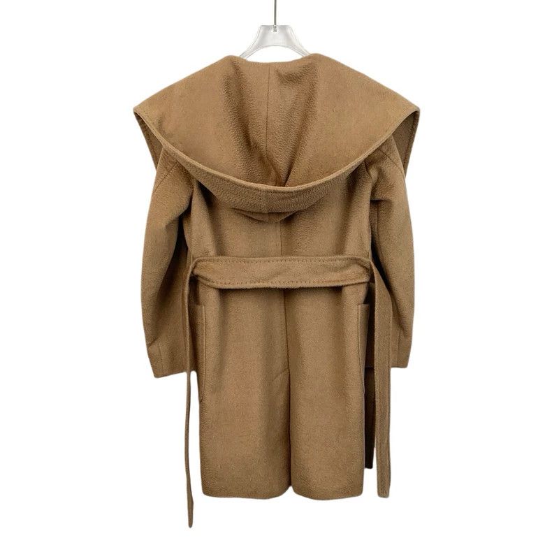 Max Mara Max Mara Brown Camel Hair Hooded Belted Bathrobe Coat Size S / US 4 / IT 40 - 2 Thumbnail