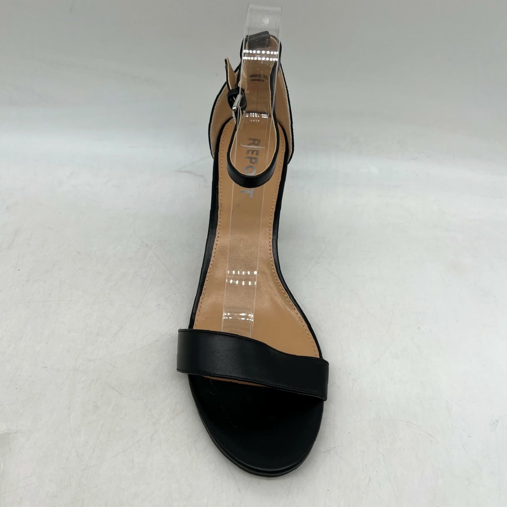 Vintage VINTAGE Report Womens Open Toe Strappy Block Heel Shoes Size 10 Black Comfort Party Size US 10 / IT 40 - 2 Thumbnail