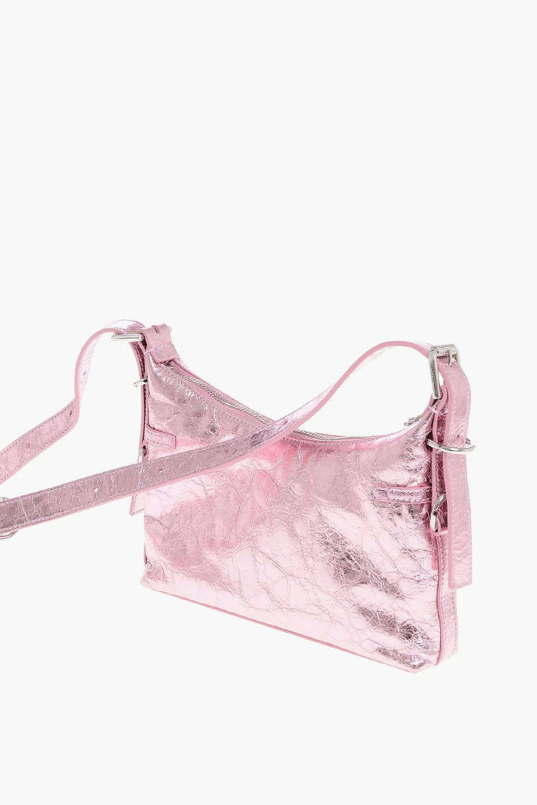 Givenchy og1mm0326 Size: OS / Lamé Leather Shoulder Bag in Pink Size ONE SIZE - 2 Thumbnail
