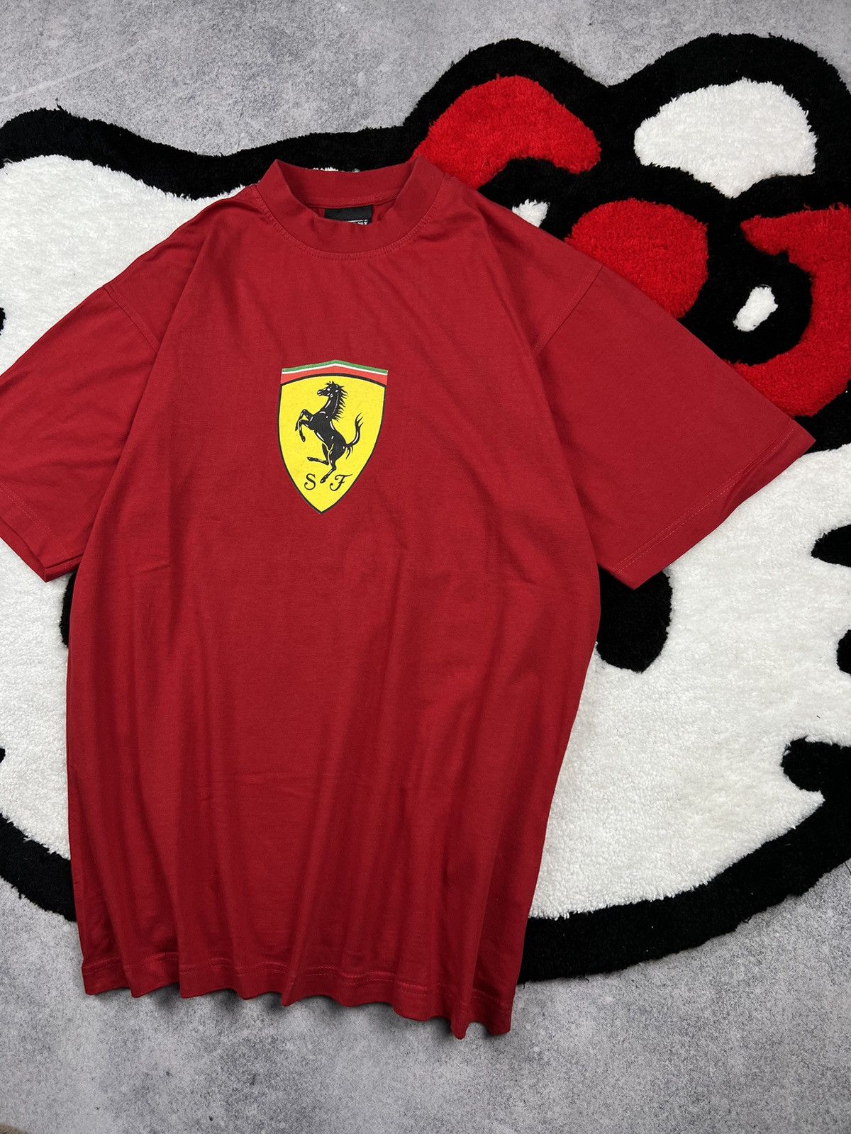 Vintage Y2K Vintage Racing Ferrari F1 1999 Big Logo Oversized Tee Size US M / EU 48-50 / 2 - 3 Thumbnail
