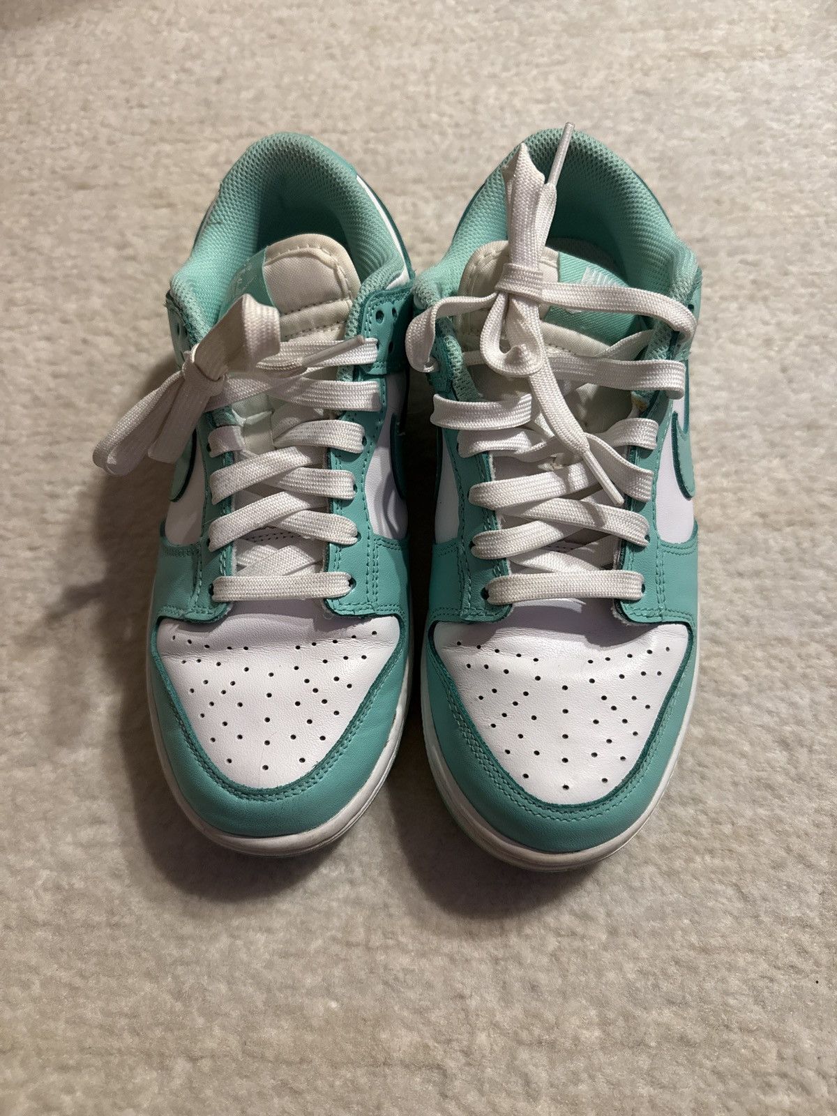 Nike Nike Dunk Low Mint Green / White – Gently Used Size US 7 / IT 37 - 3 Thumbnail