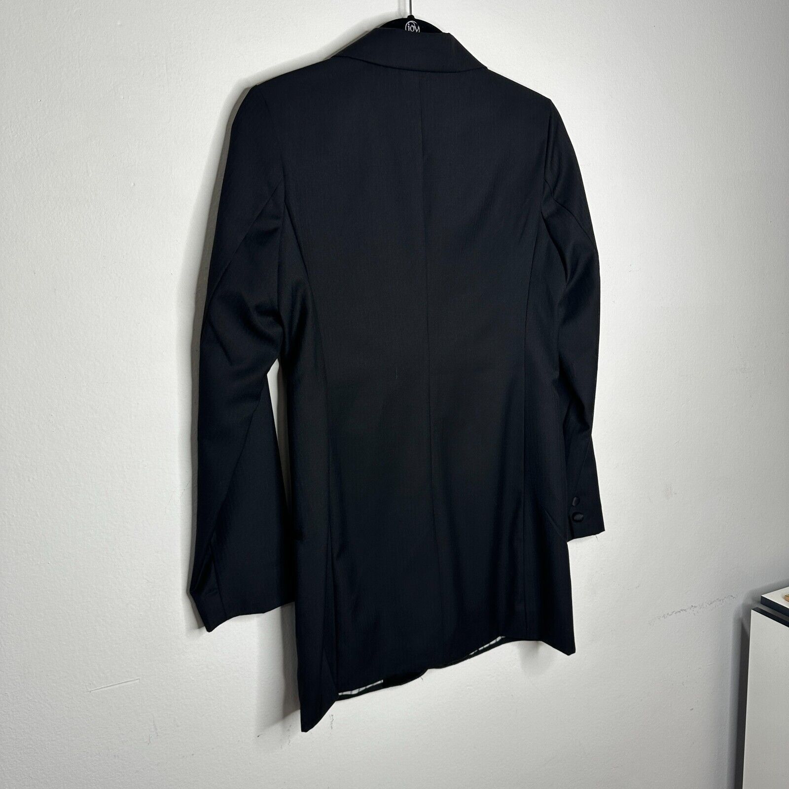 Other Flying Tomato Black Long Tuxedo Blazer Satin Trim M Size M / US 6-8 / IT 42-44 - 11 Thumbnail