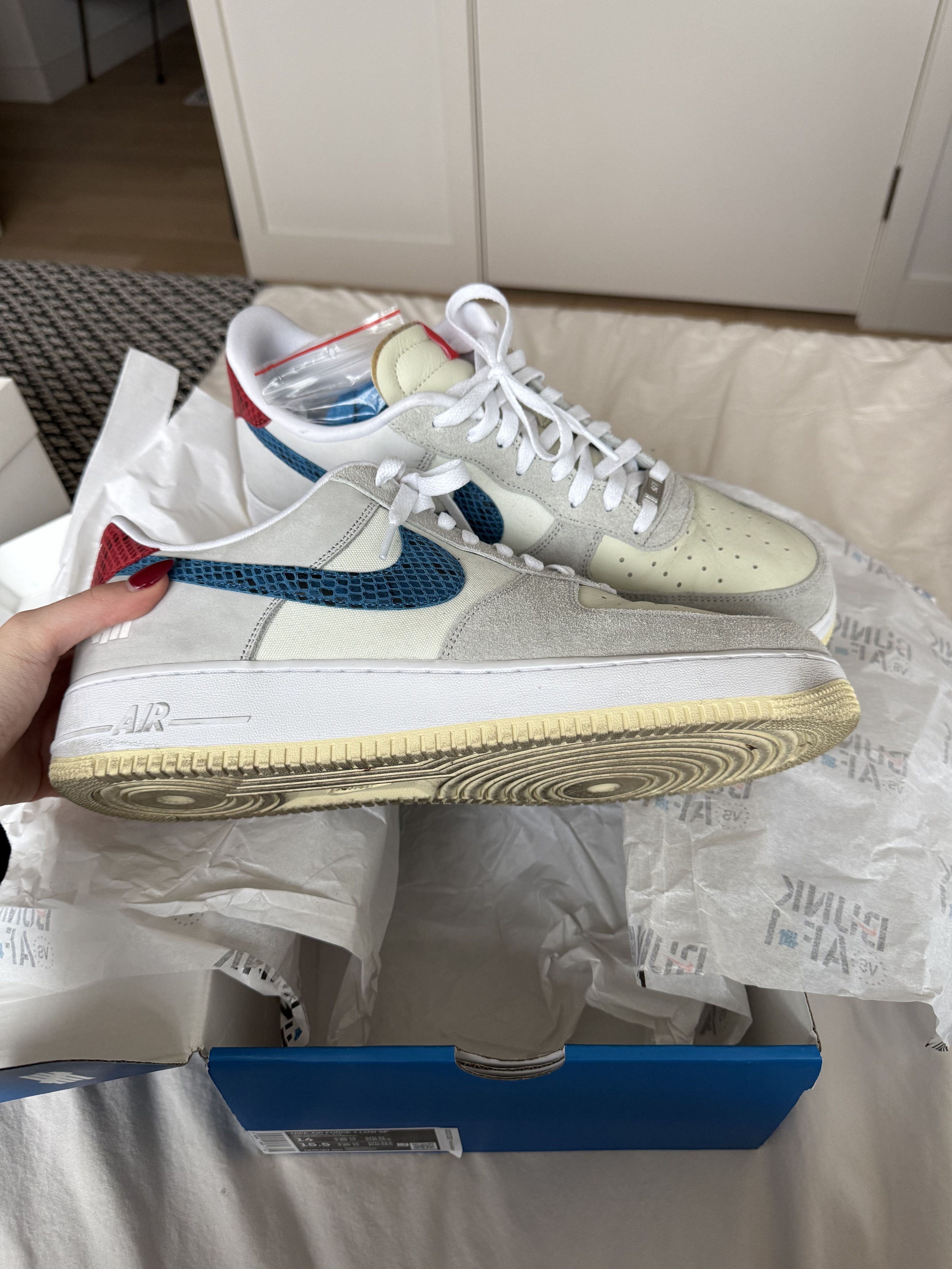 Nike × Undefeated Undefeated Air Force ones Size US 14 / EU 47 - 3 Thumbnail
