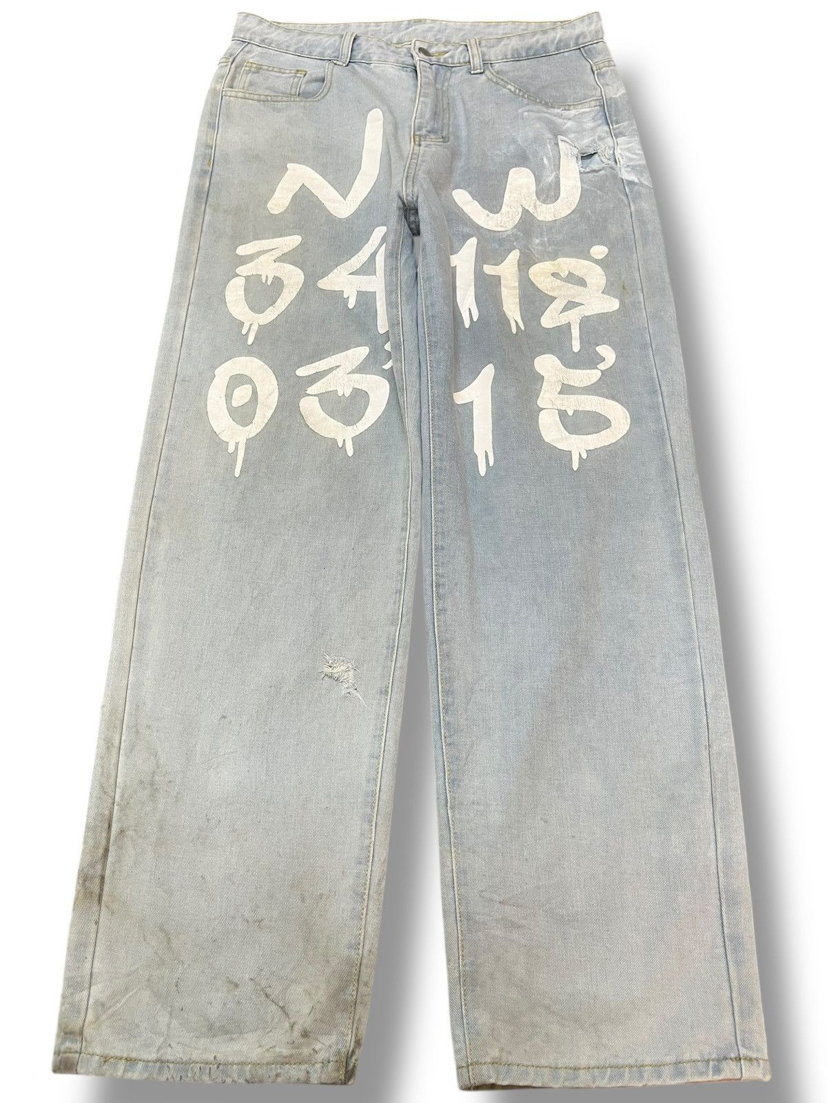 Japanese Brand × Kapital Vintage Japanese Brand Baggy Imprint Denim Size US 32 / EU 48 - 1 Thumbnail