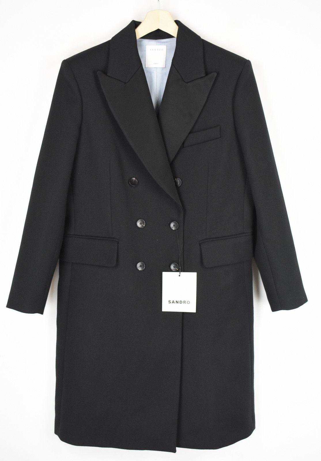 Sandro SANDRO For The Future Gulian Coat Womens (EU) 42 Wool Blend Size XL / US 12-14 / IT 48-50 - 4 Thumbnail