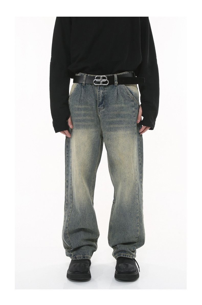 Japanese Brand × Jean Vintage distressed washed high street jeans loose Size US 32 / EU 48 - 1 Thumbnail
