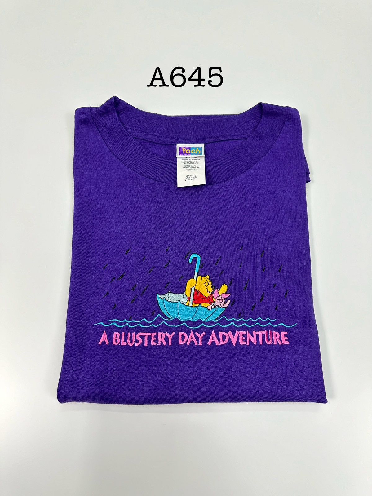 Disney Disney Pooh Embroidery Adventure TShirt A645 Size US L / EU 52-54 / 3 - 10 Thumbnail
