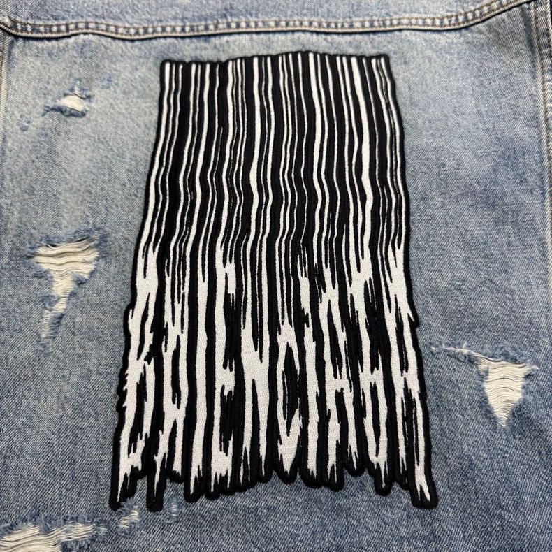 Balenciaga Balenciaga Destroyed Distressed Denim Jacket with Waterfal Size US XS / EU 42 / 0 - 6 Thumbnail