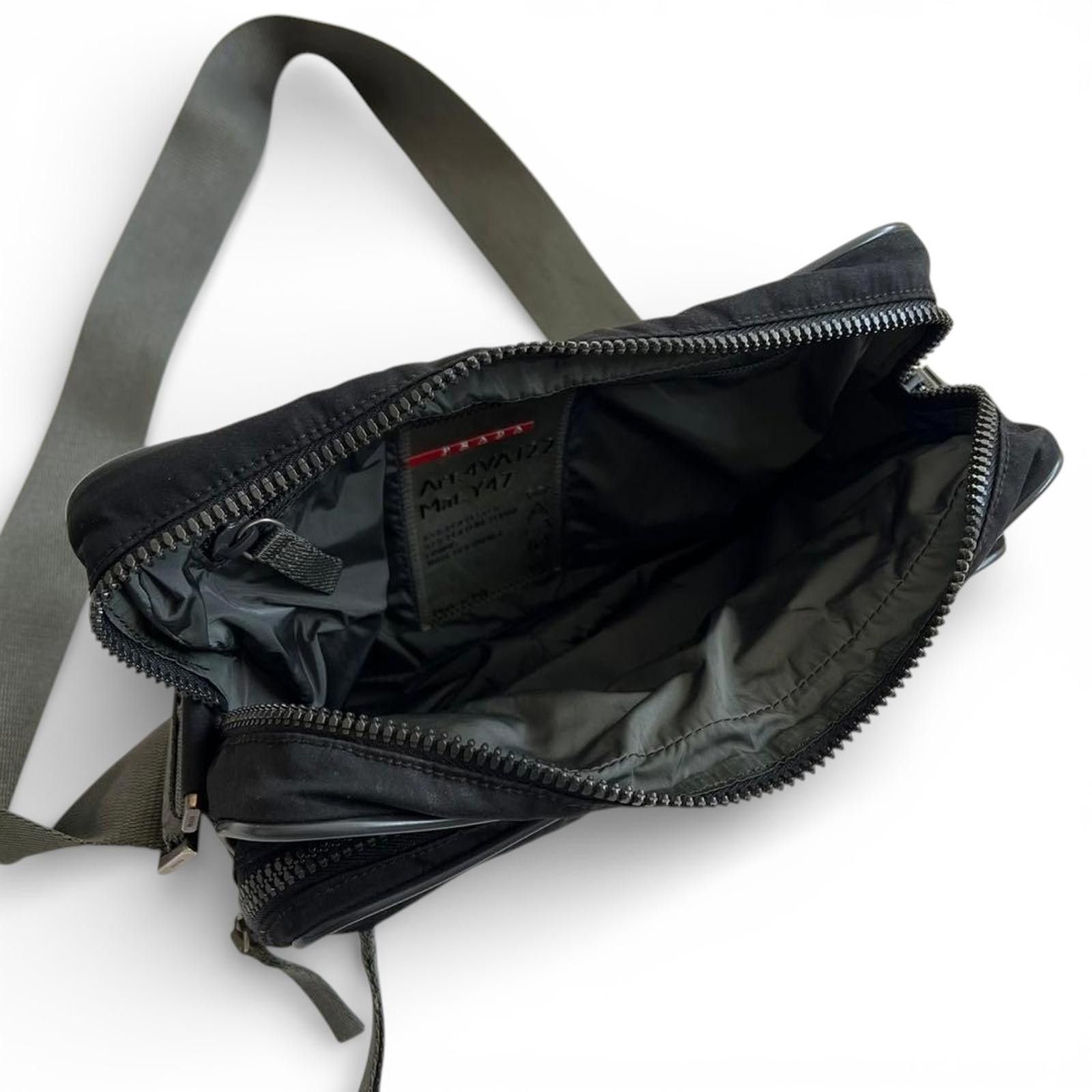 Prada Prada - Men's Black Shoulder Bag with Adjustable Strap Size ONE SIZE - 6 Thumbnail
