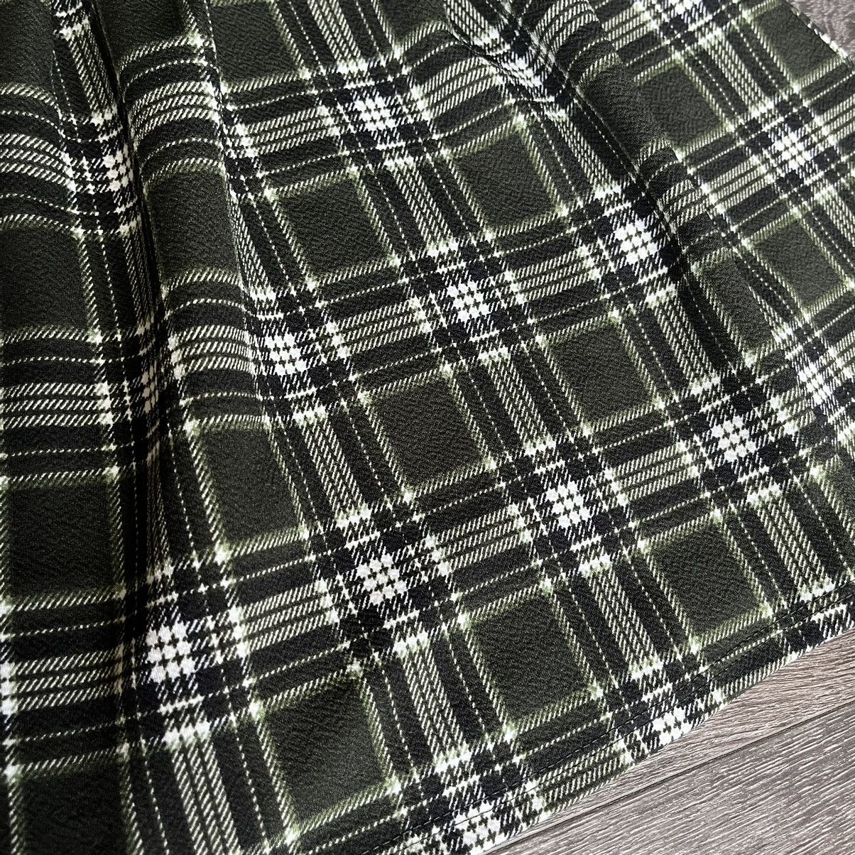 Vintage Vintage 90s Vamp Brand Green Check Plaid Pleated Mini Skirt Size 26" / US 2 / IT 38 - 2 Thumbnail