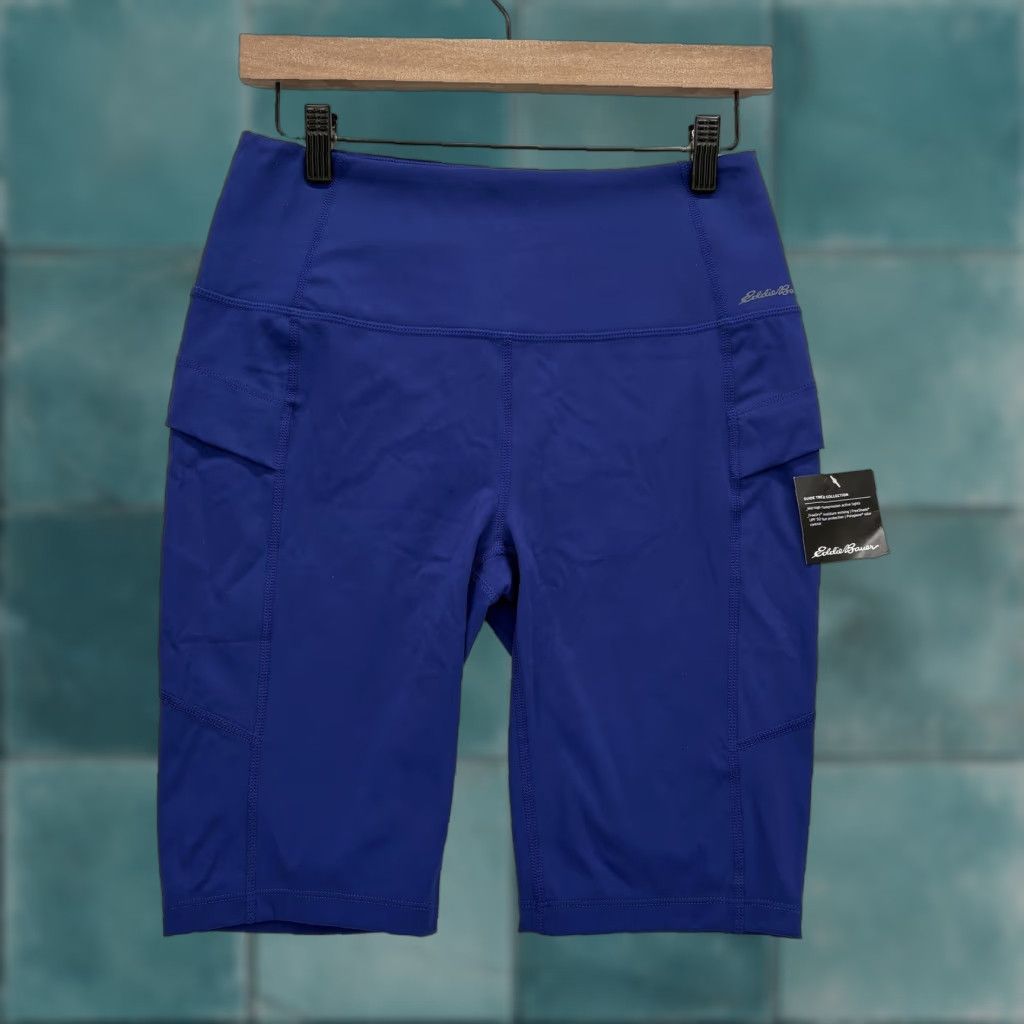 Eddie Bauer VINTAGE Eddie Bauer Guide Trex Shorts Womens M Blue Compression 8 Inch Hiking Gym Size 32" / US 10 / IT 46 - 1 Thumbnail
