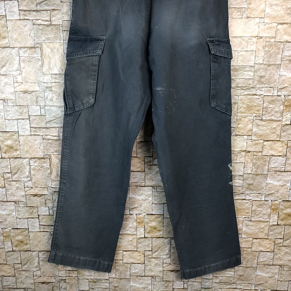 Japanese Brand × Vintage G.Ground faded ripped patchwork Cargo Pants #A993 Size US 29 - 18 Thumbnail