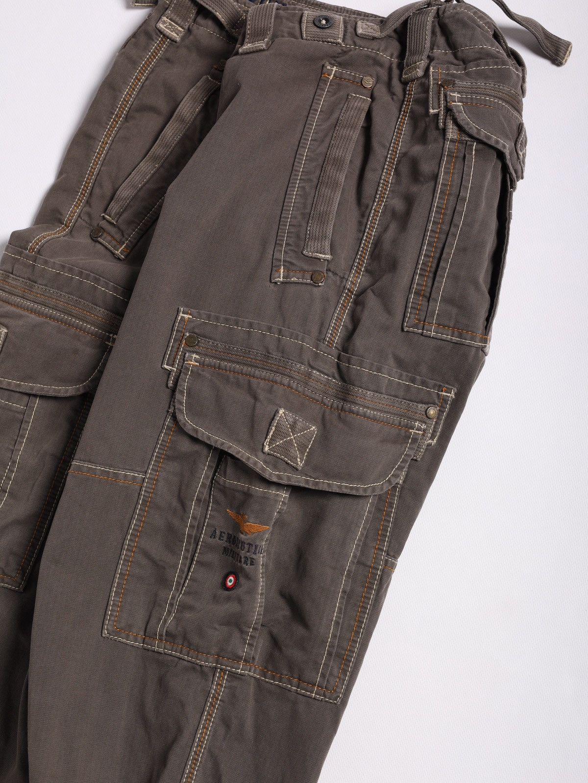Aeronautica Militare Aeronautica Militare Cargo Bondage Pants Trousers Brown Size US 36 / EU 52 - 3 Thumbnail