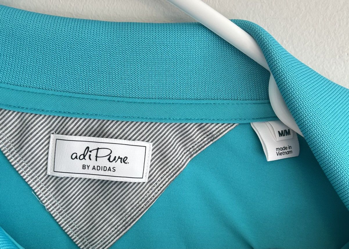 Adidas Adidas Adipure Men’s Green Blue Athletic Golf Polo Shirt Size US M / EU 48-50 / 2 - 7 Thumbnail