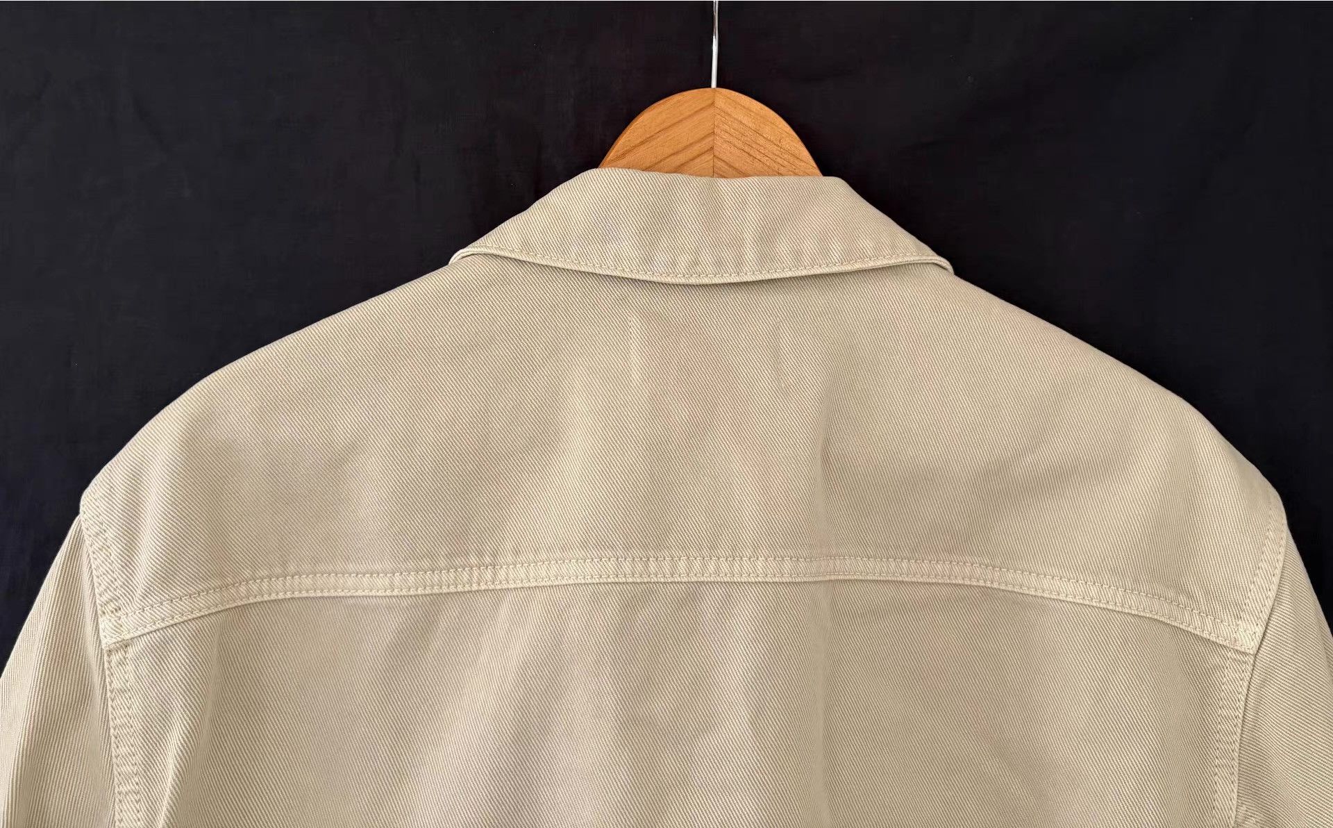 Lemaire Lemaire Unisex Oatmeal Snowflake Denim Blazer Ｑ21 Size 46R - 4 Thumbnail