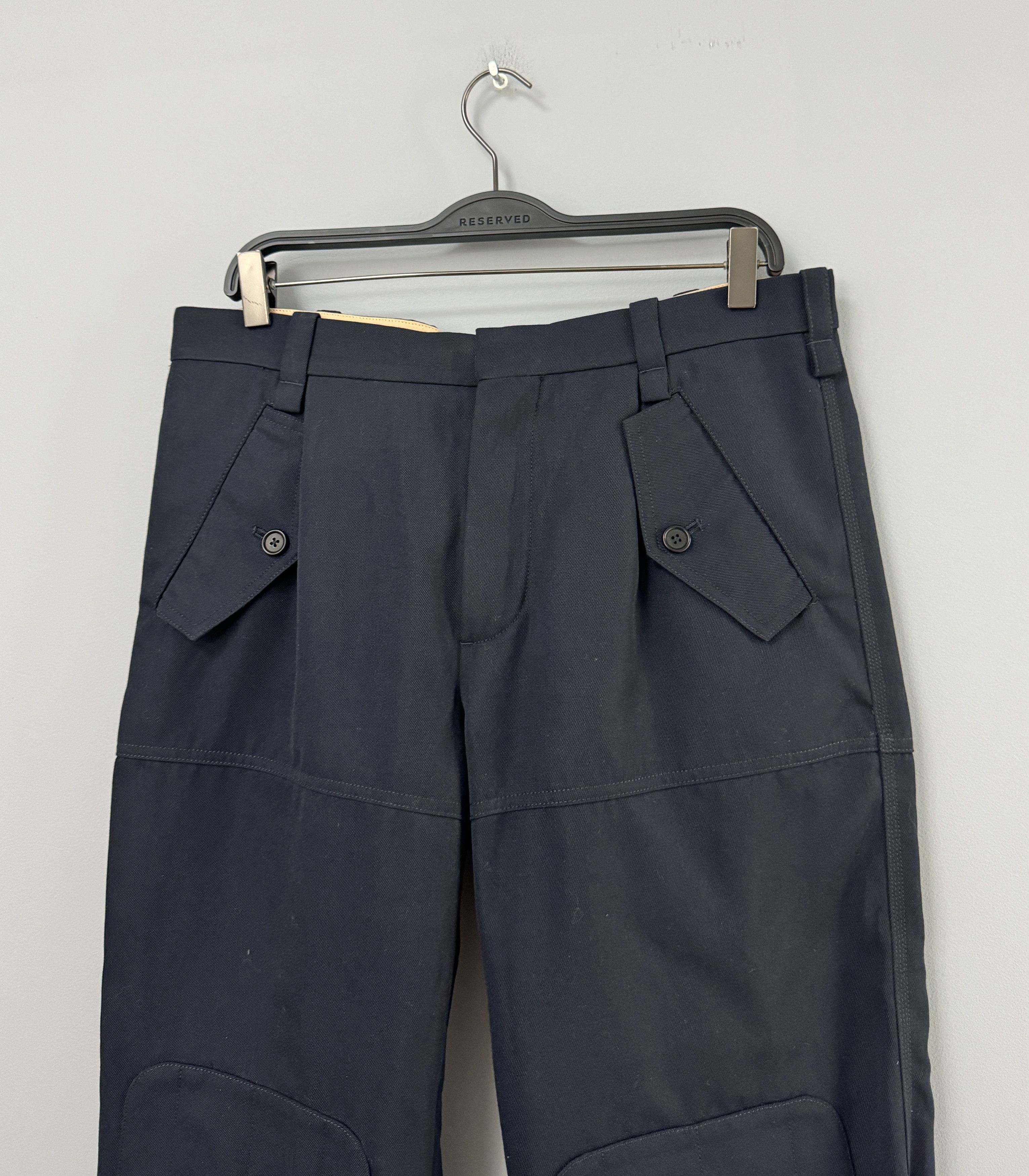 Chloe Chloe High Waisted Cargo Trousers Pants Iconic Navy Size 42 Size 28" / US 6 / IT 42 - 3 Thumbnail